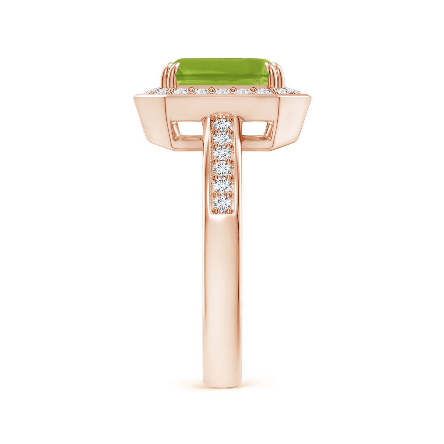 AAA - Peridot / 2.72 CT / 14 KT Rose Gold