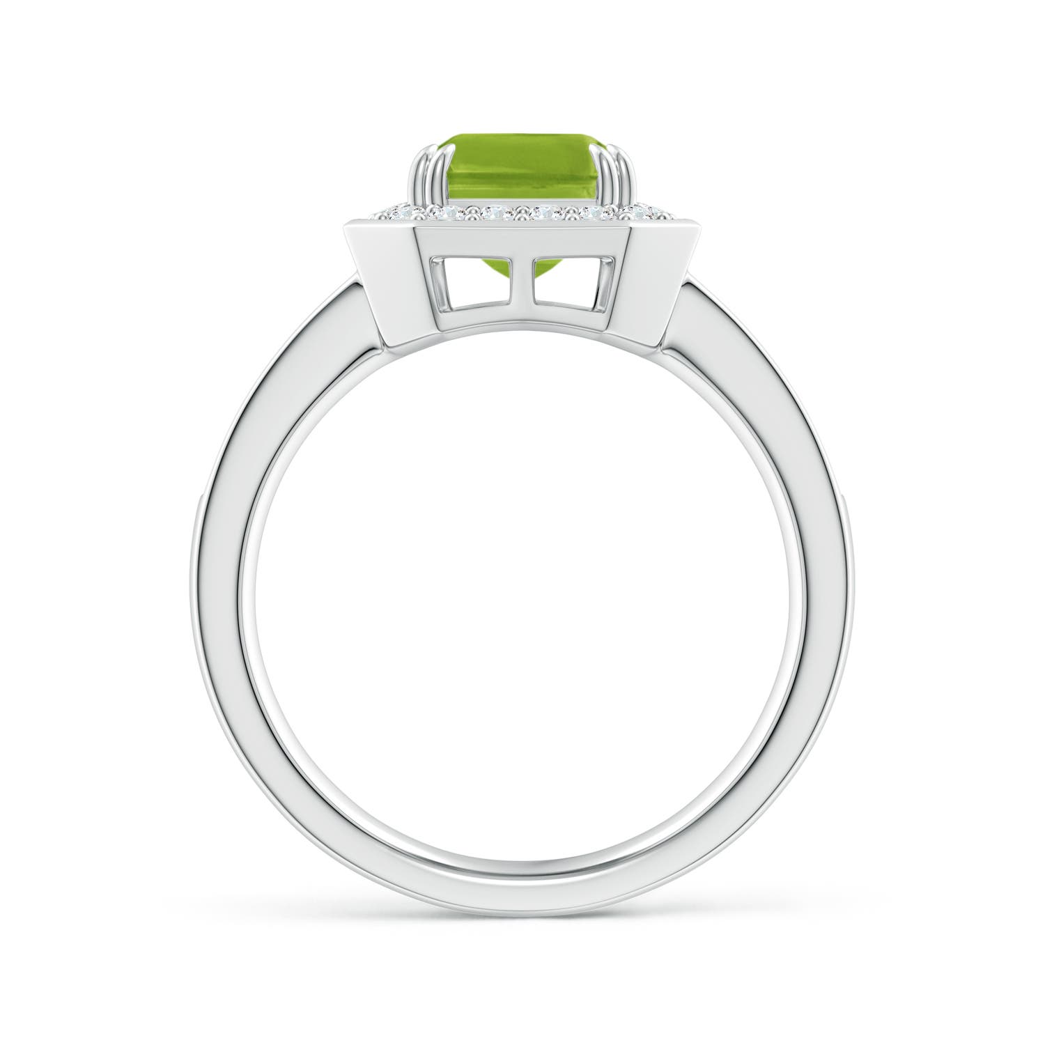 AAA - Peridot / 2.72 CT / 14 KT White Gold