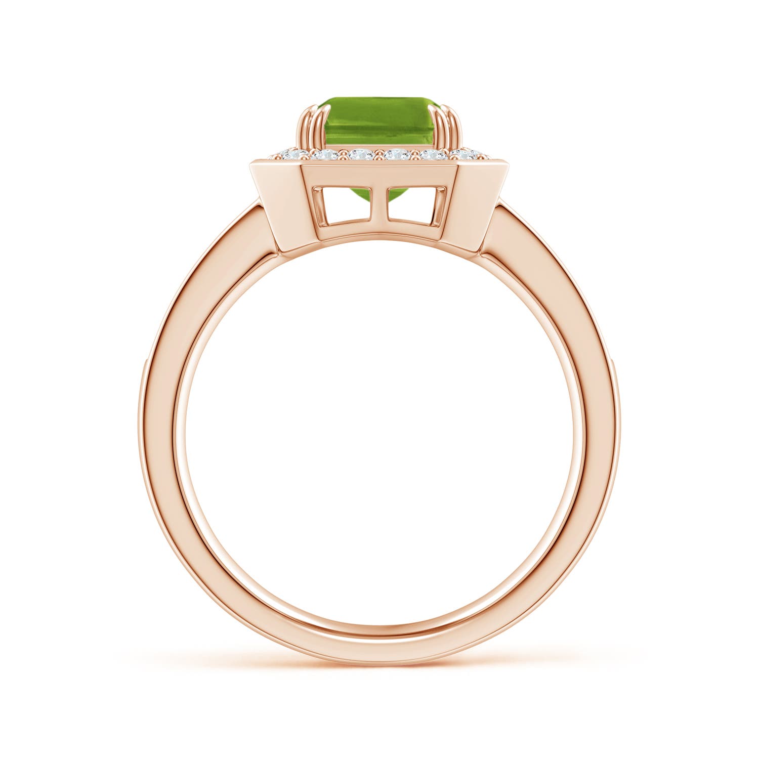 AAAA - Peridot / 2.72 CT / 14 KT Rose Gold