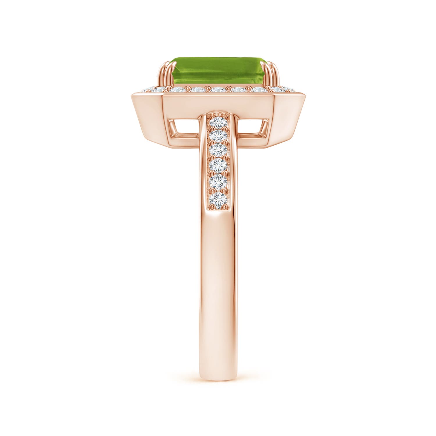 AAAA - Peridot / 2.72 CT / 14 KT Rose Gold