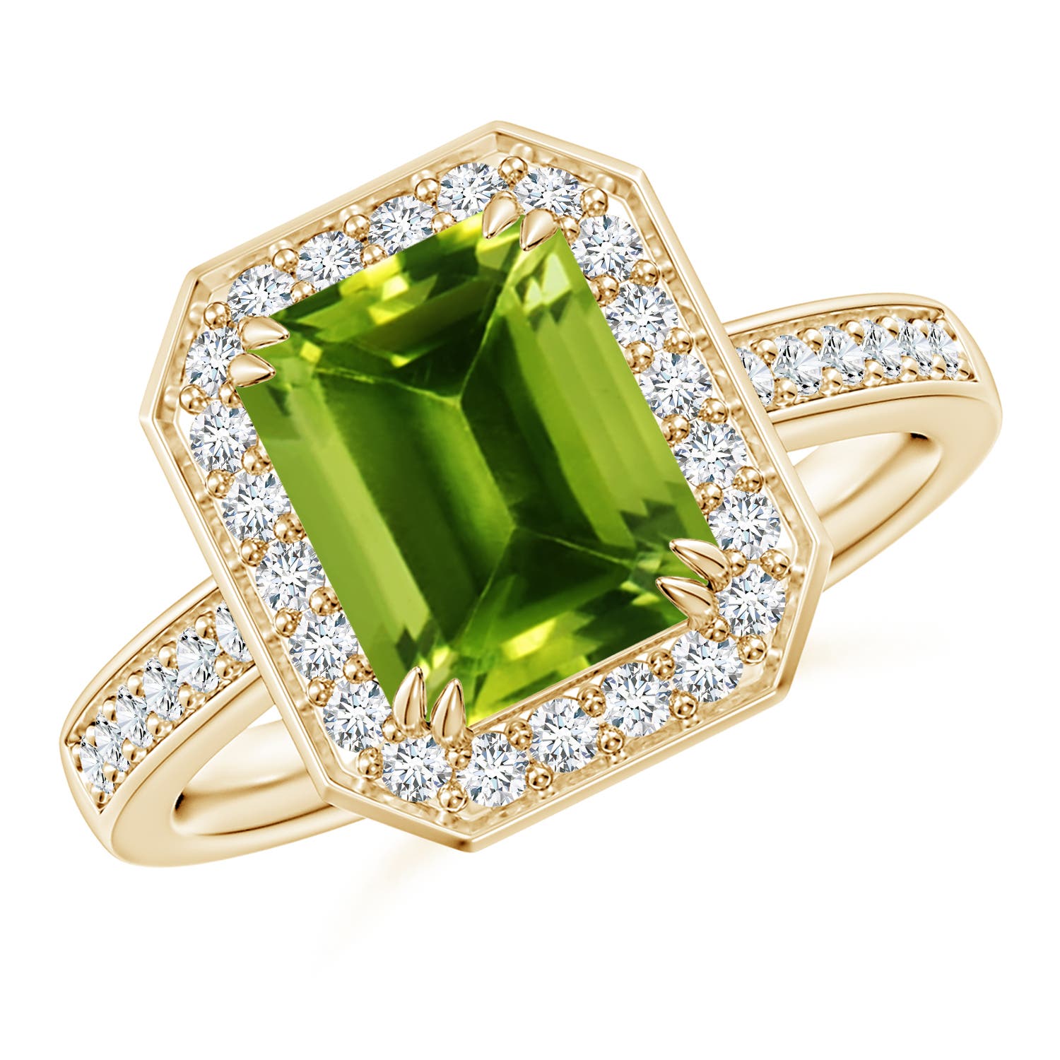 AAAA - Peridot / 2.72 CT / 14 KT Yellow Gold