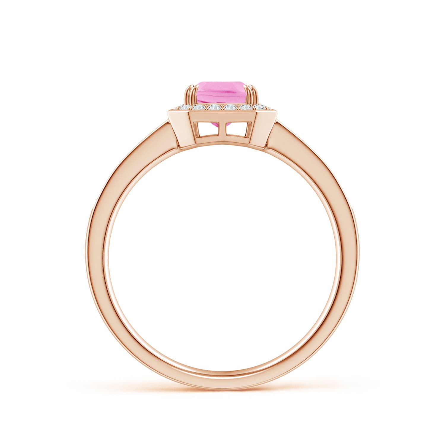 A - Pink Sapphire / 1.34 CT / 14 KT Rose Gold