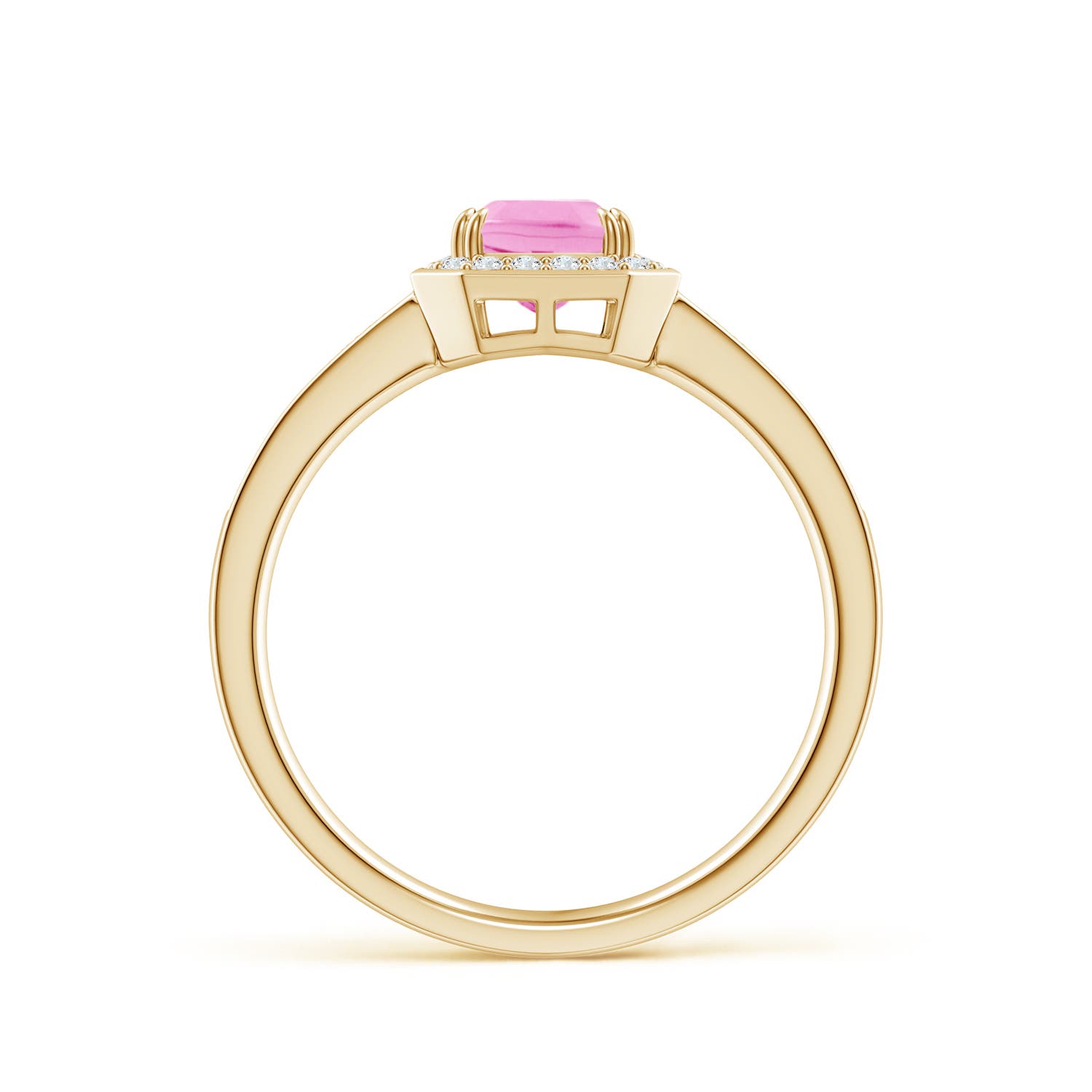 A - Pink Sapphire / 1.34 CT / 14 KT Yellow Gold