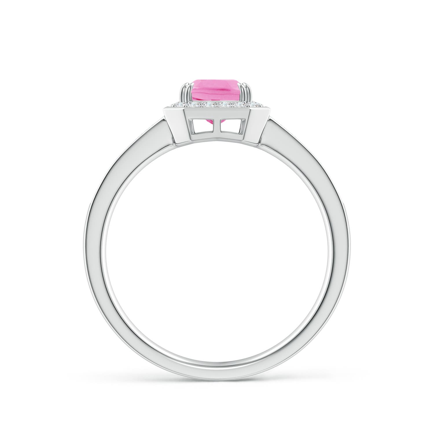 AA - Pink Sapphire / 1.34 CT / 14 KT White Gold