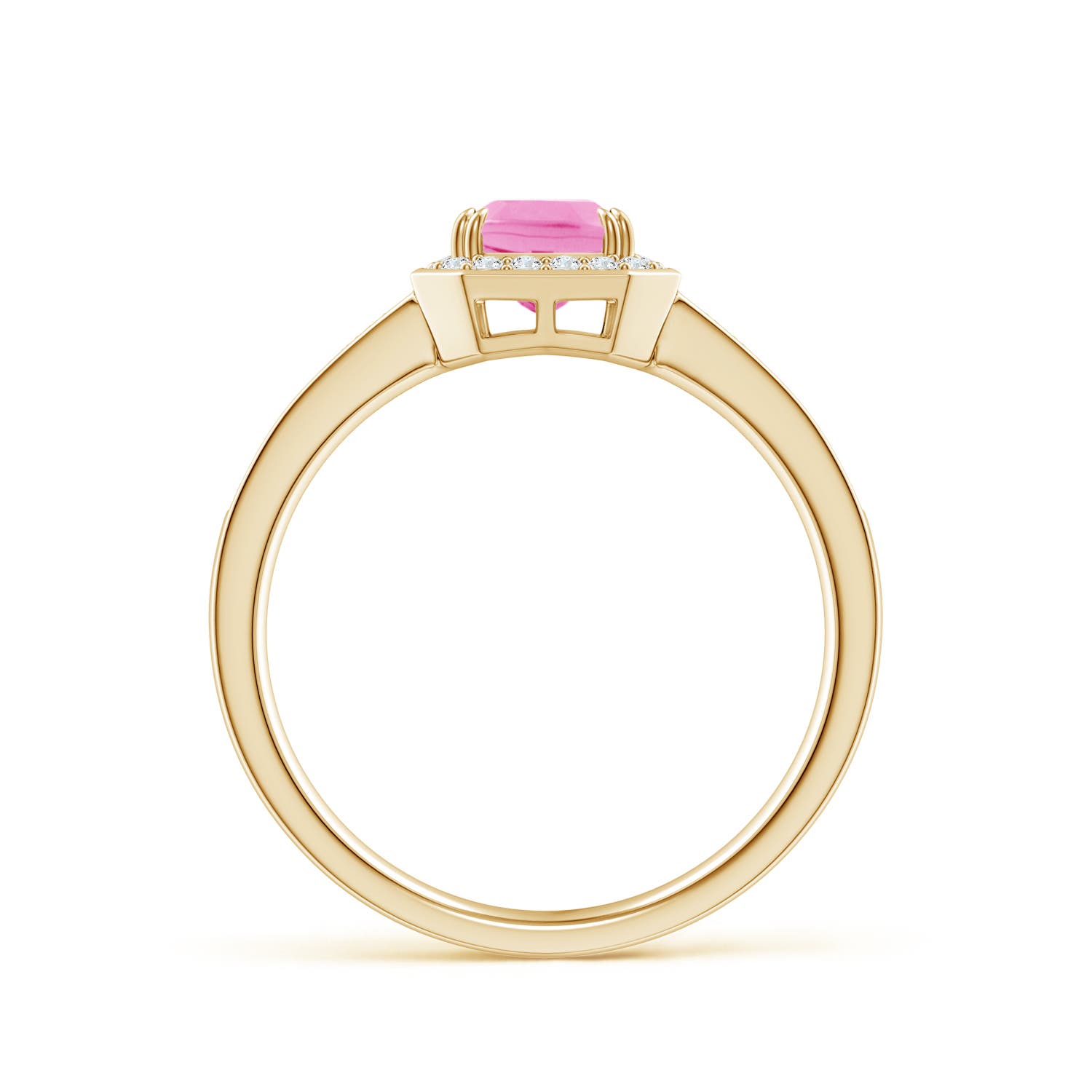 AA - Pink Sapphire / 1.34 CT / 14 KT Yellow Gold