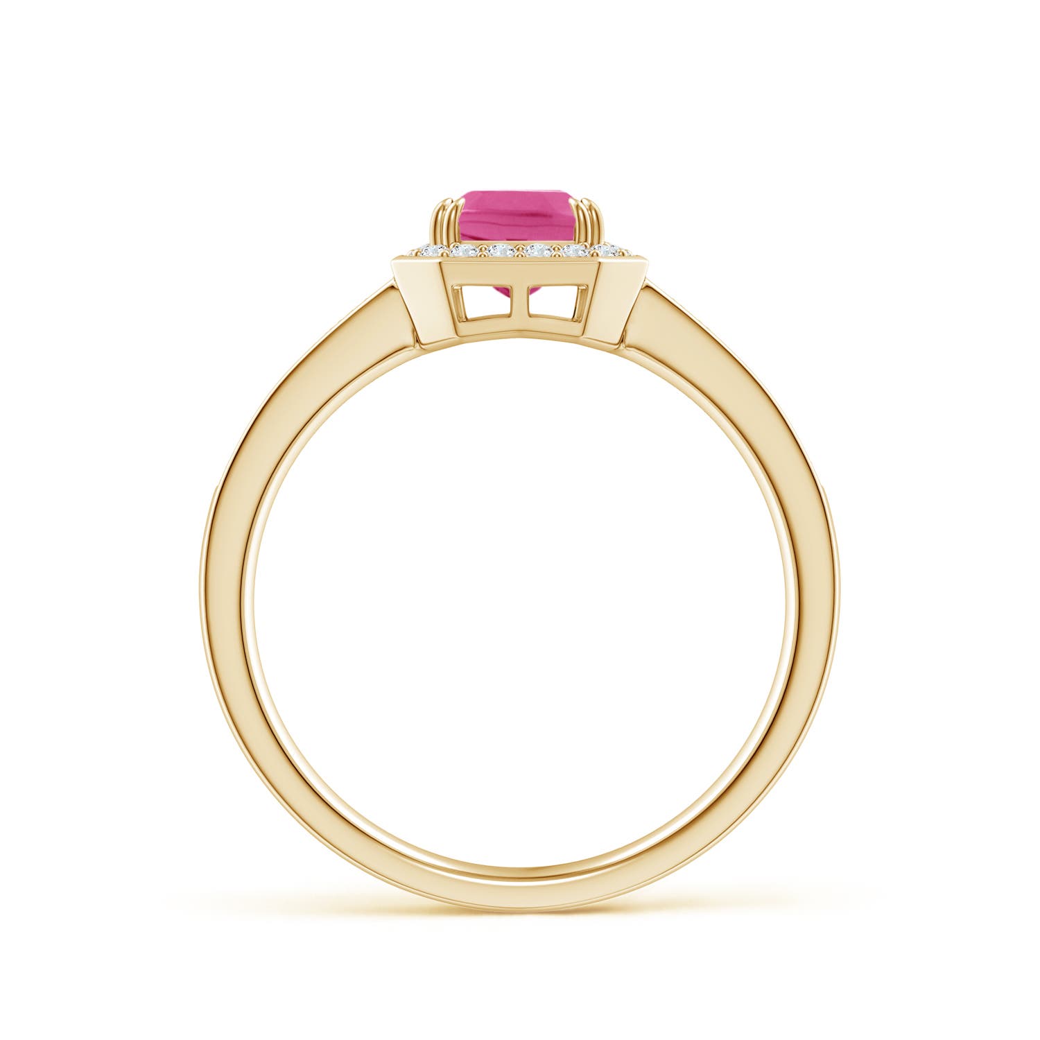 AAA - Pink Sapphire / 1.34 CT / 14 KT Yellow Gold