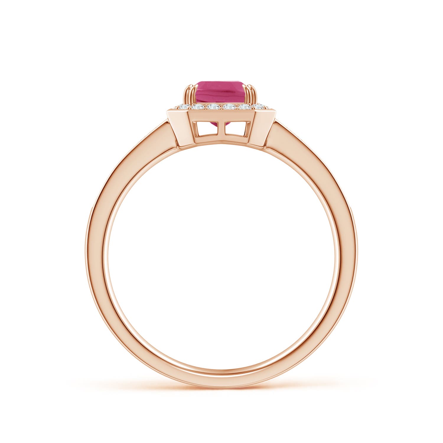 AAAA - Pink Sapphire / 1.34 CT / 14 KT Rose Gold