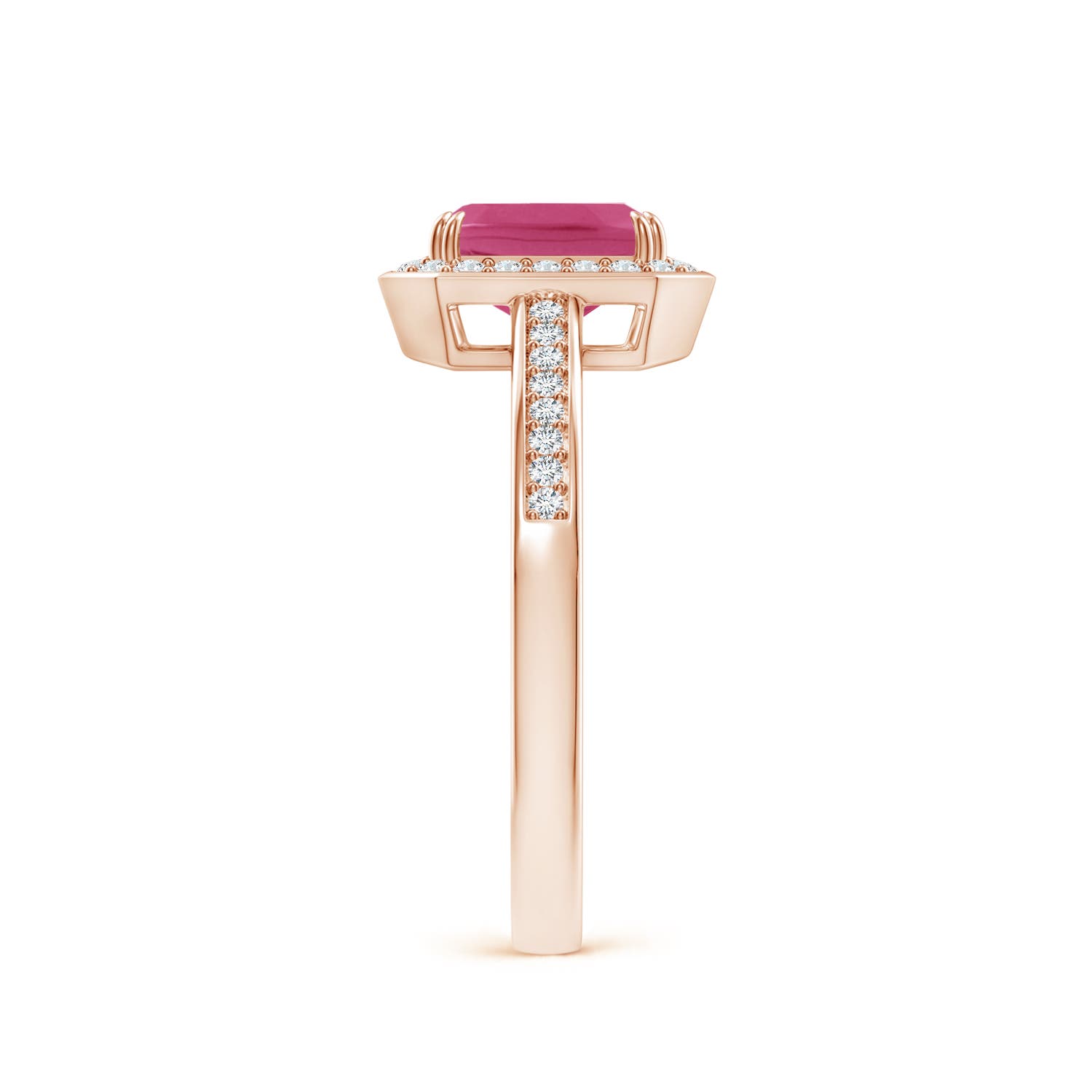 AAAA - Pink Sapphire / 1.34 CT / 14 KT Rose Gold