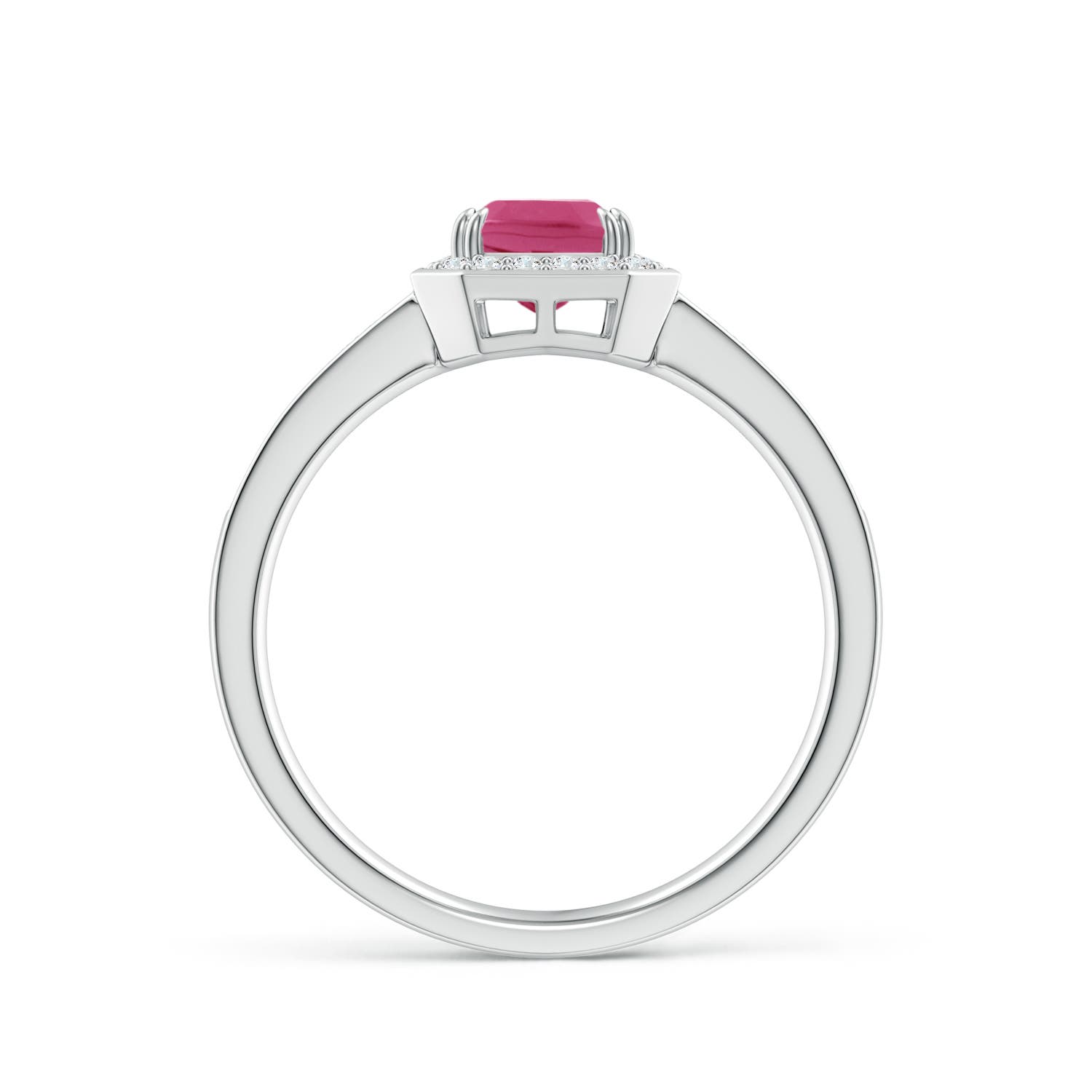 AAAA - Pink Sapphire / 1.34 CT / 14 KT White Gold