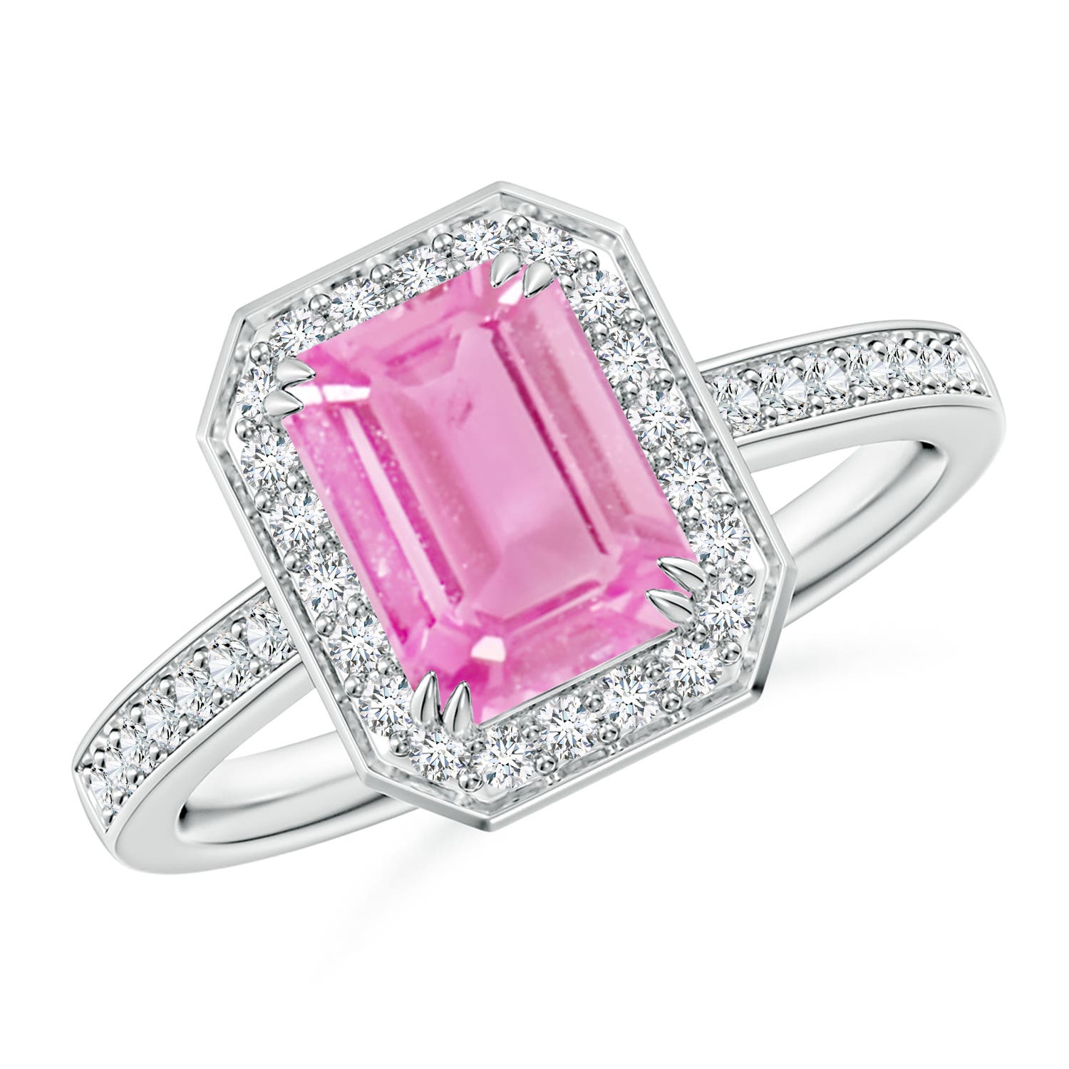 A - Pink Sapphire / 1.79 CT / 14 KT White Gold