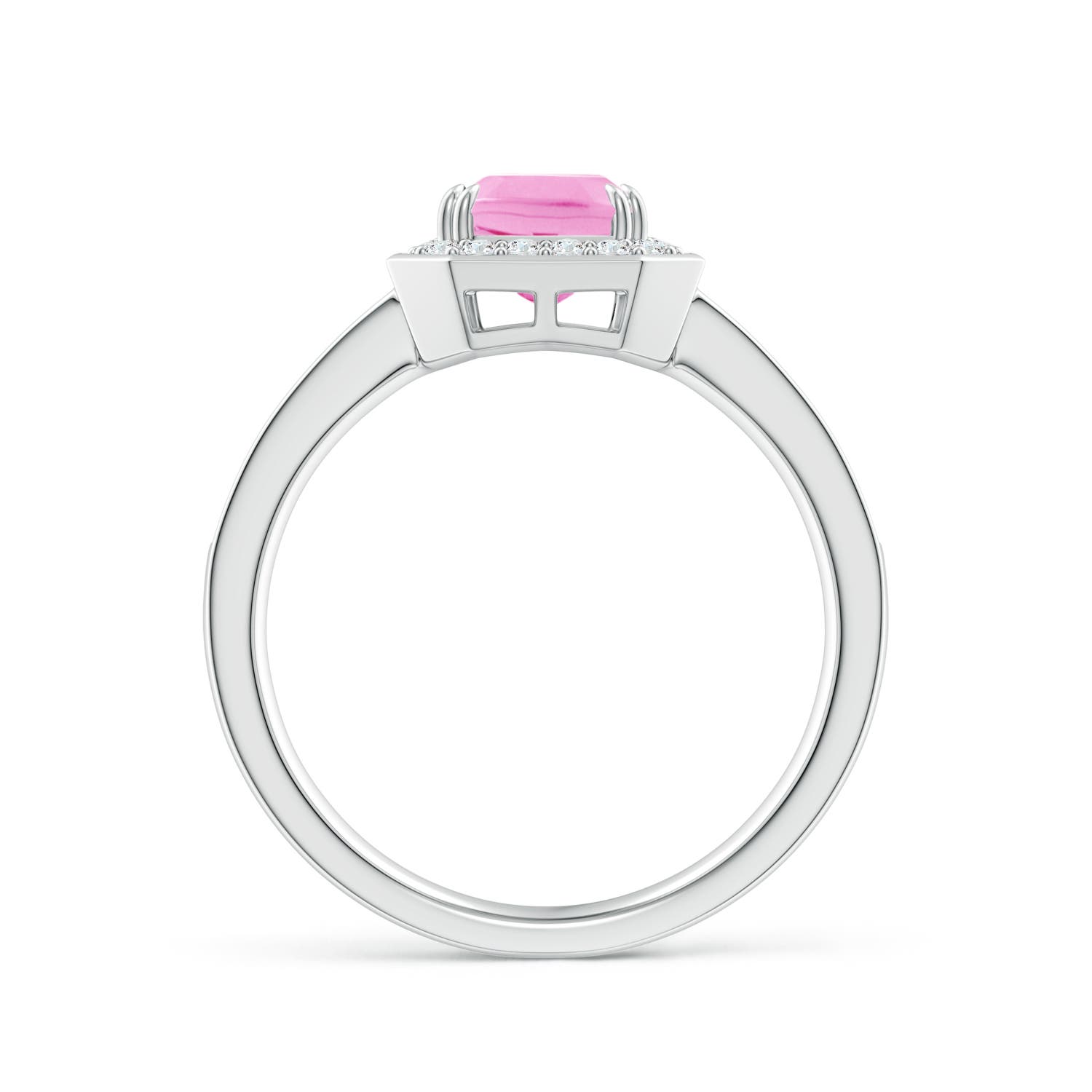 A - Pink Sapphire / 1.79 CT / 14 KT White Gold