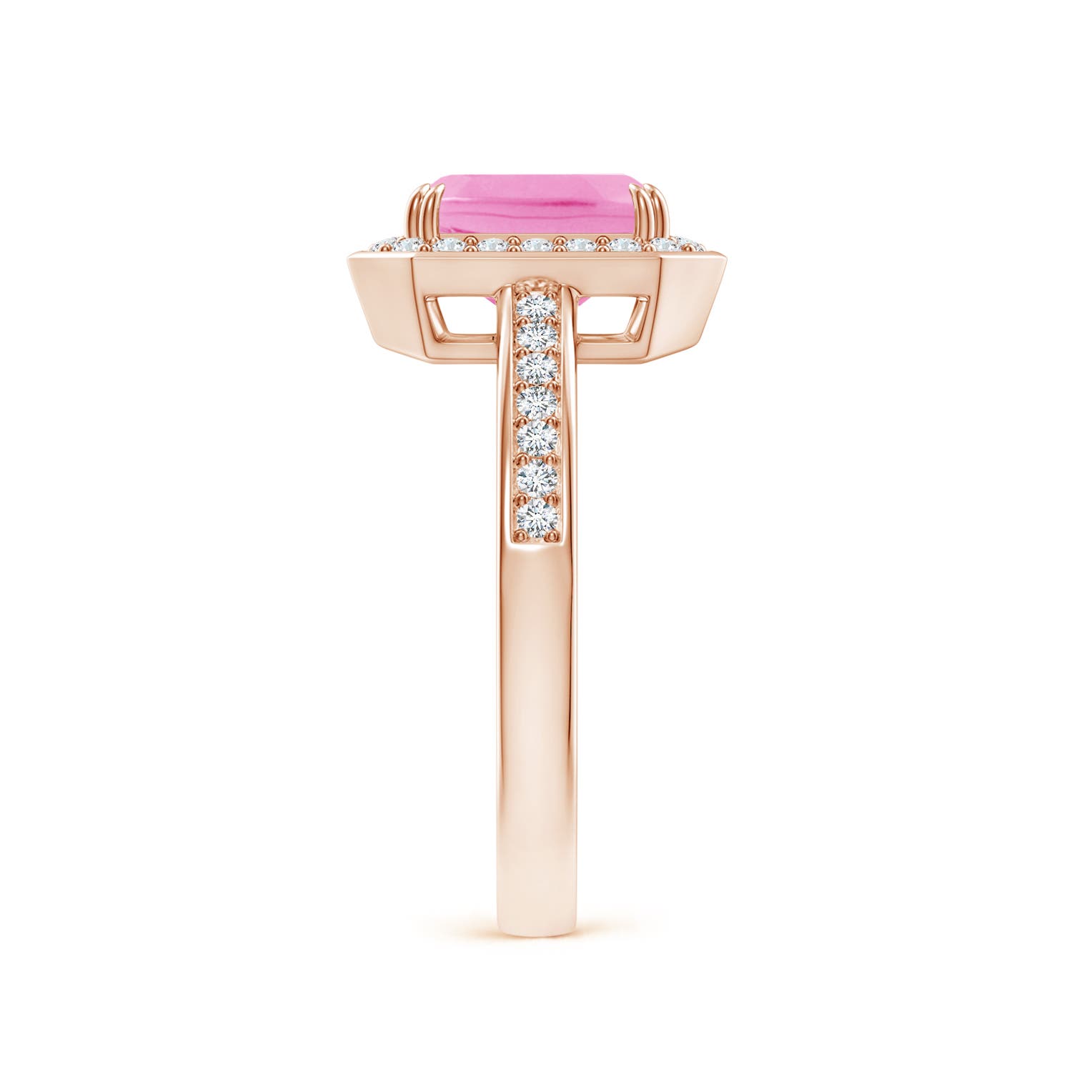 AA - Pink Sapphire / 1.79 CT / 14 KT Rose Gold