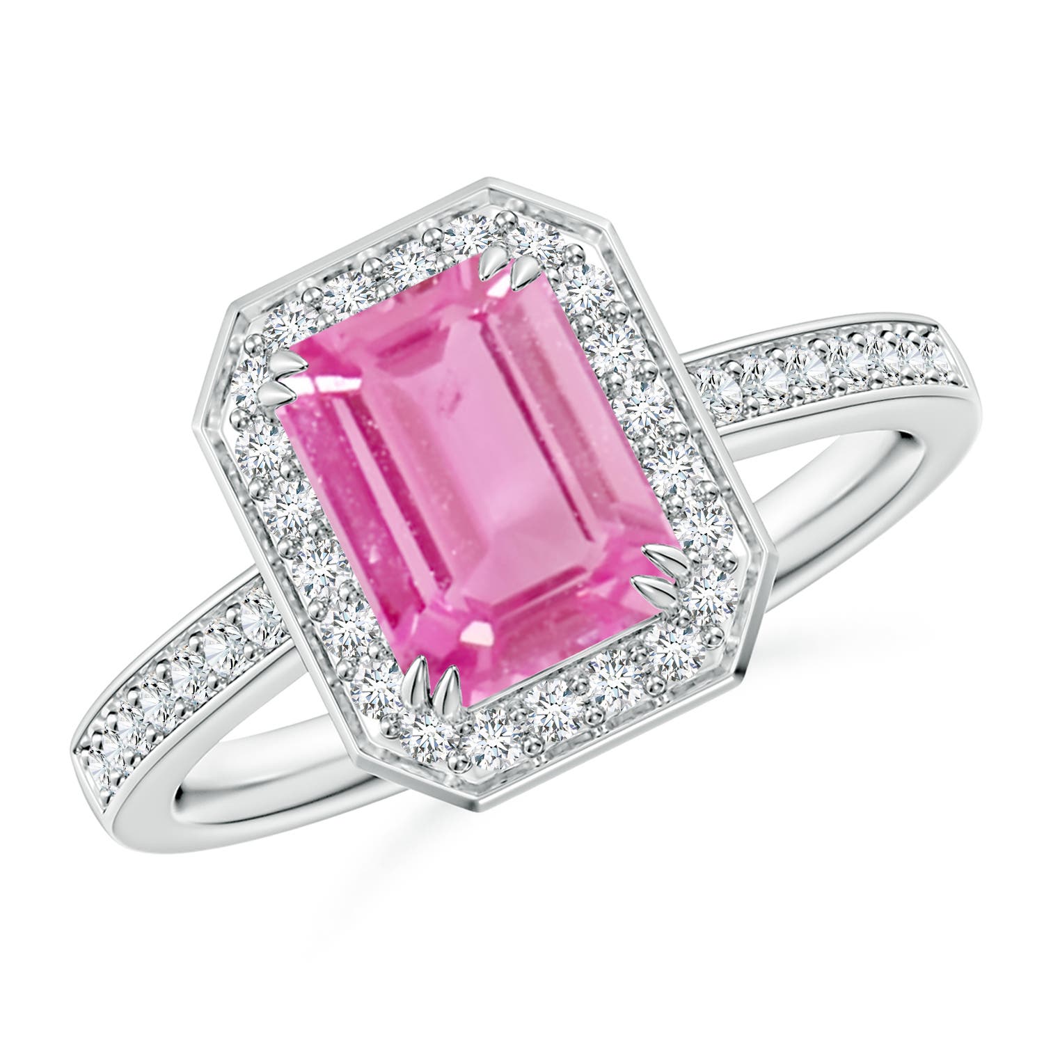 AA - Pink Sapphire / 1.79 CT / 14 KT White Gold