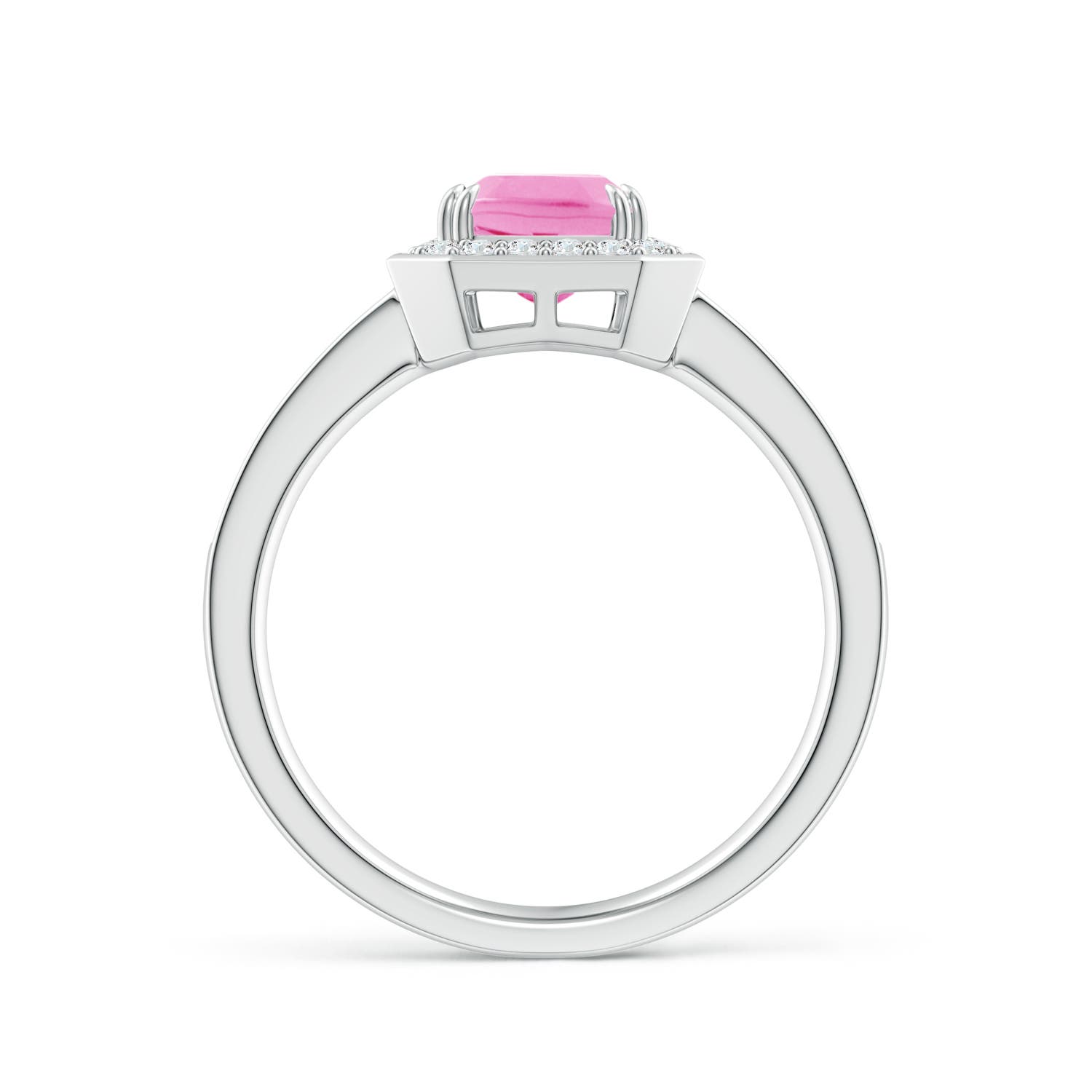 AA - Pink Sapphire / 1.79 CT / 14 KT White Gold