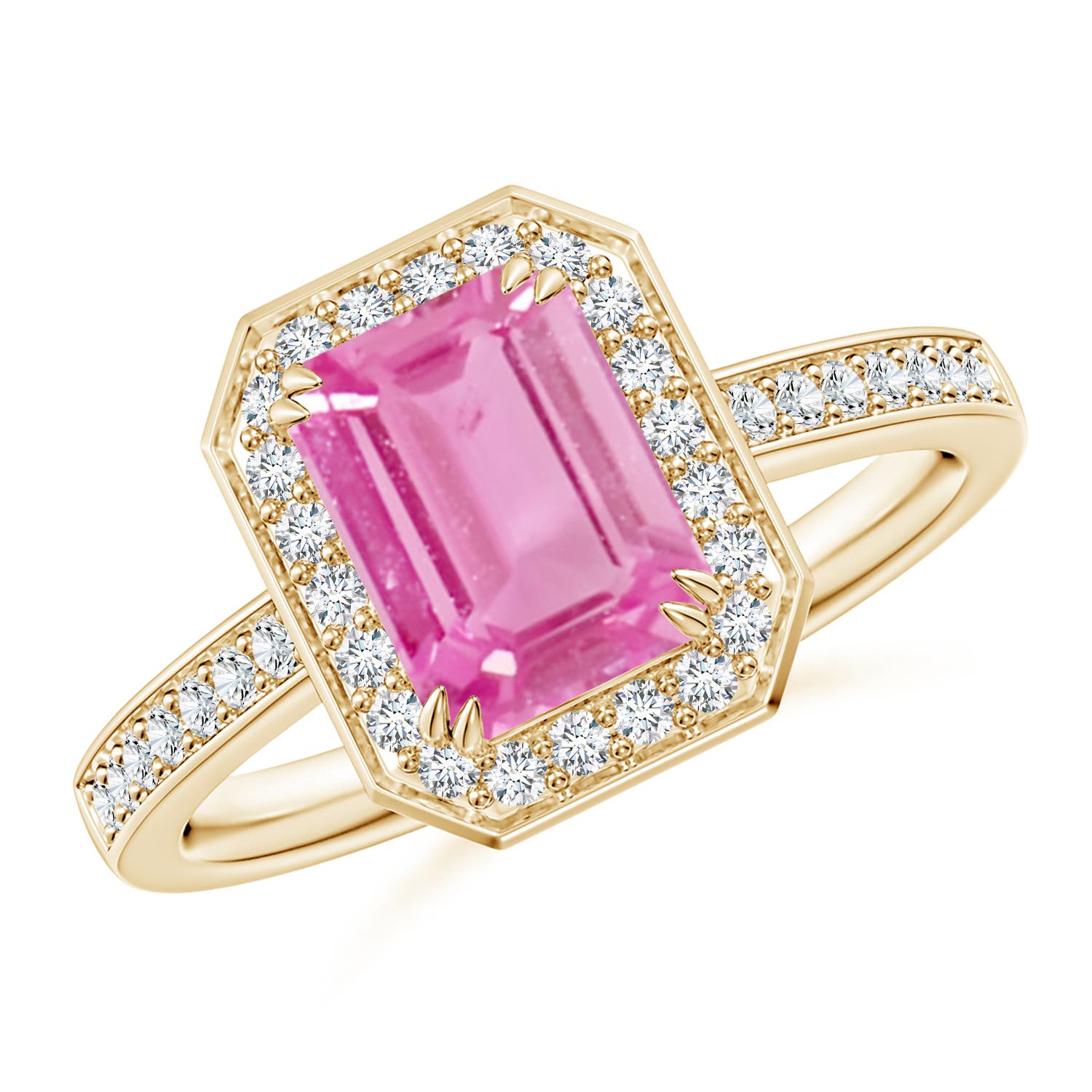 AA - Pink Sapphire / 1.79 CT / 14 KT Yellow Gold