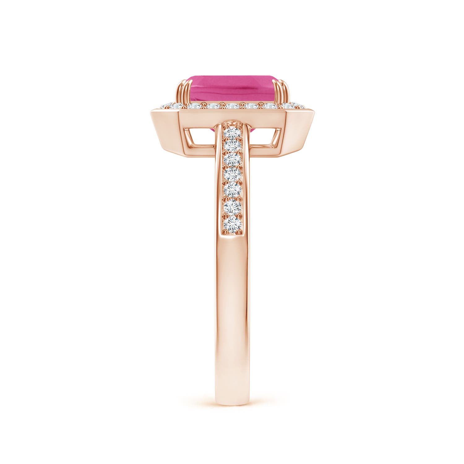 AAA - Pink Sapphire / 1.79 CT / 14 KT Rose Gold