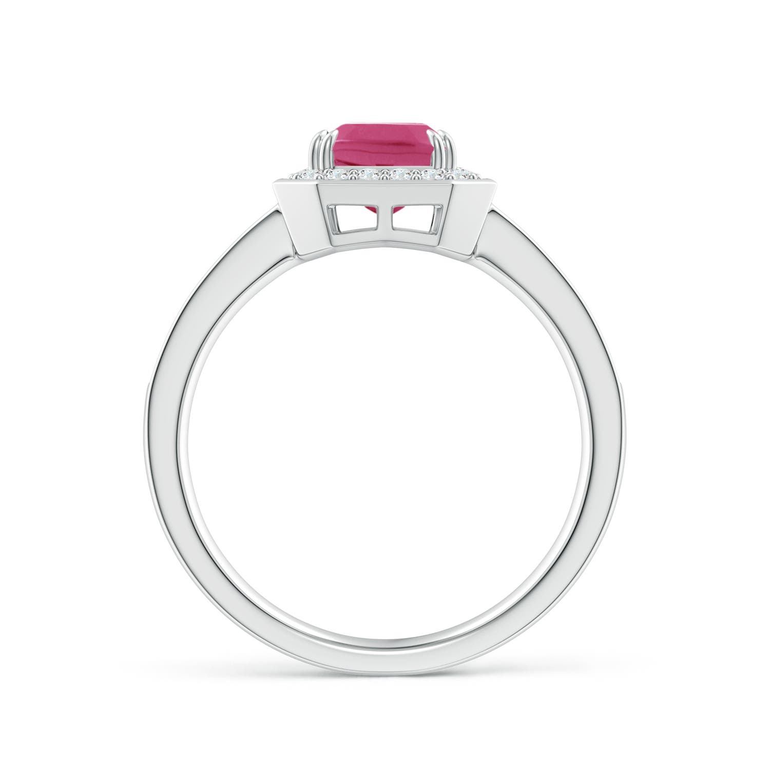 AAAA - Pink Sapphire / 1.79 CT / 14 KT White Gold