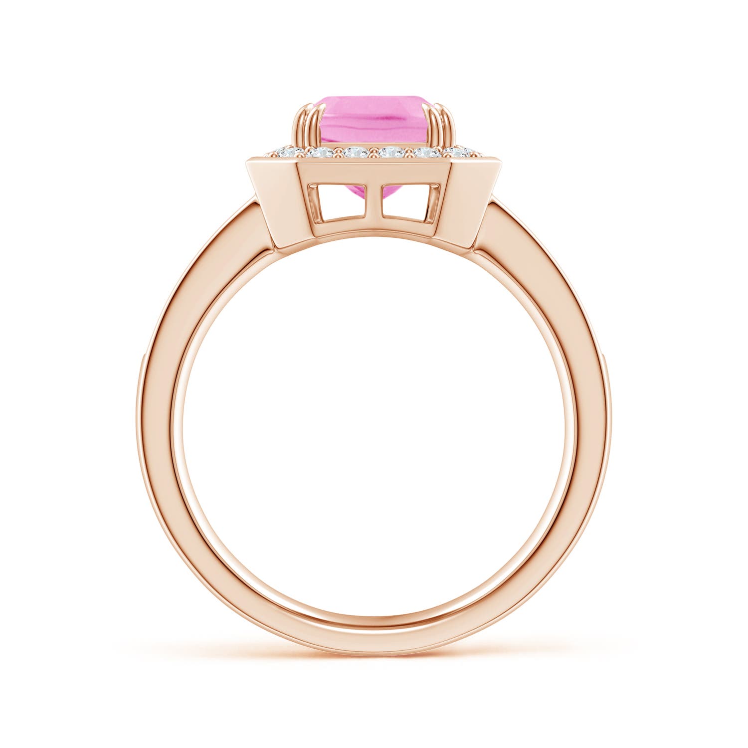 A - Pink Sapphire / 2.37 CT / 14 KT Rose Gold