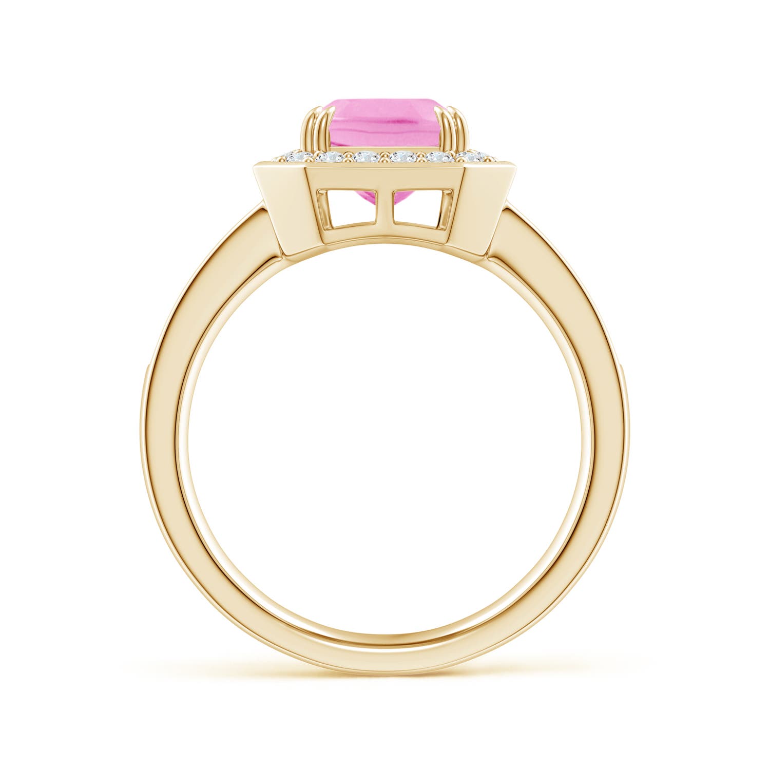 A - Pink Sapphire / 2.37 CT / 14 KT Yellow Gold