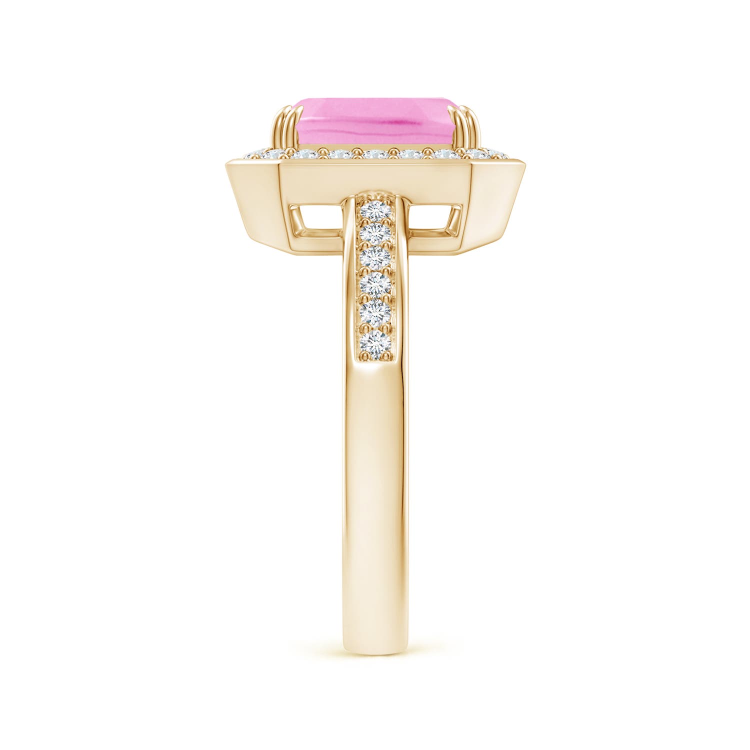 A - Pink Sapphire / 2.37 CT / 14 KT Yellow Gold