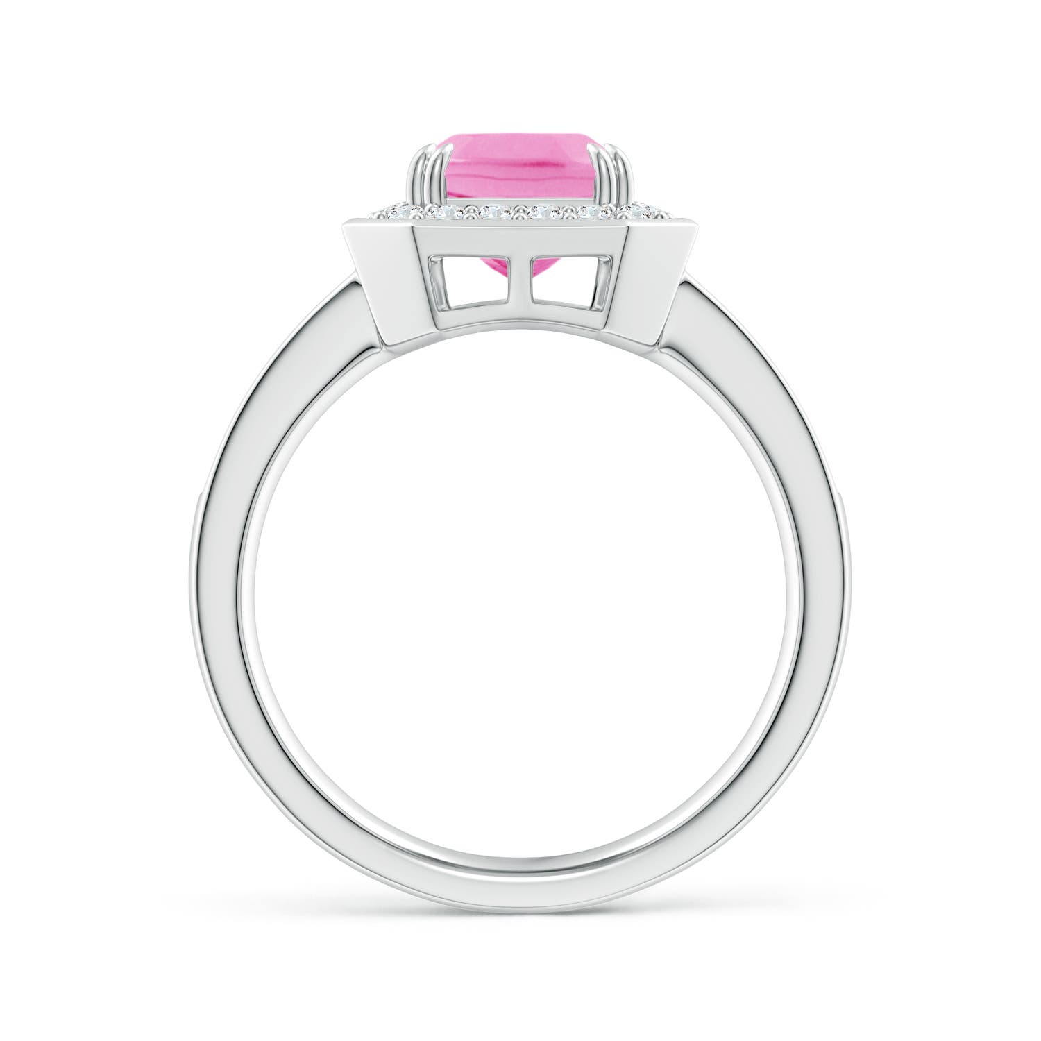 AA - Pink Sapphire / 2.37 CT / 14 KT White Gold