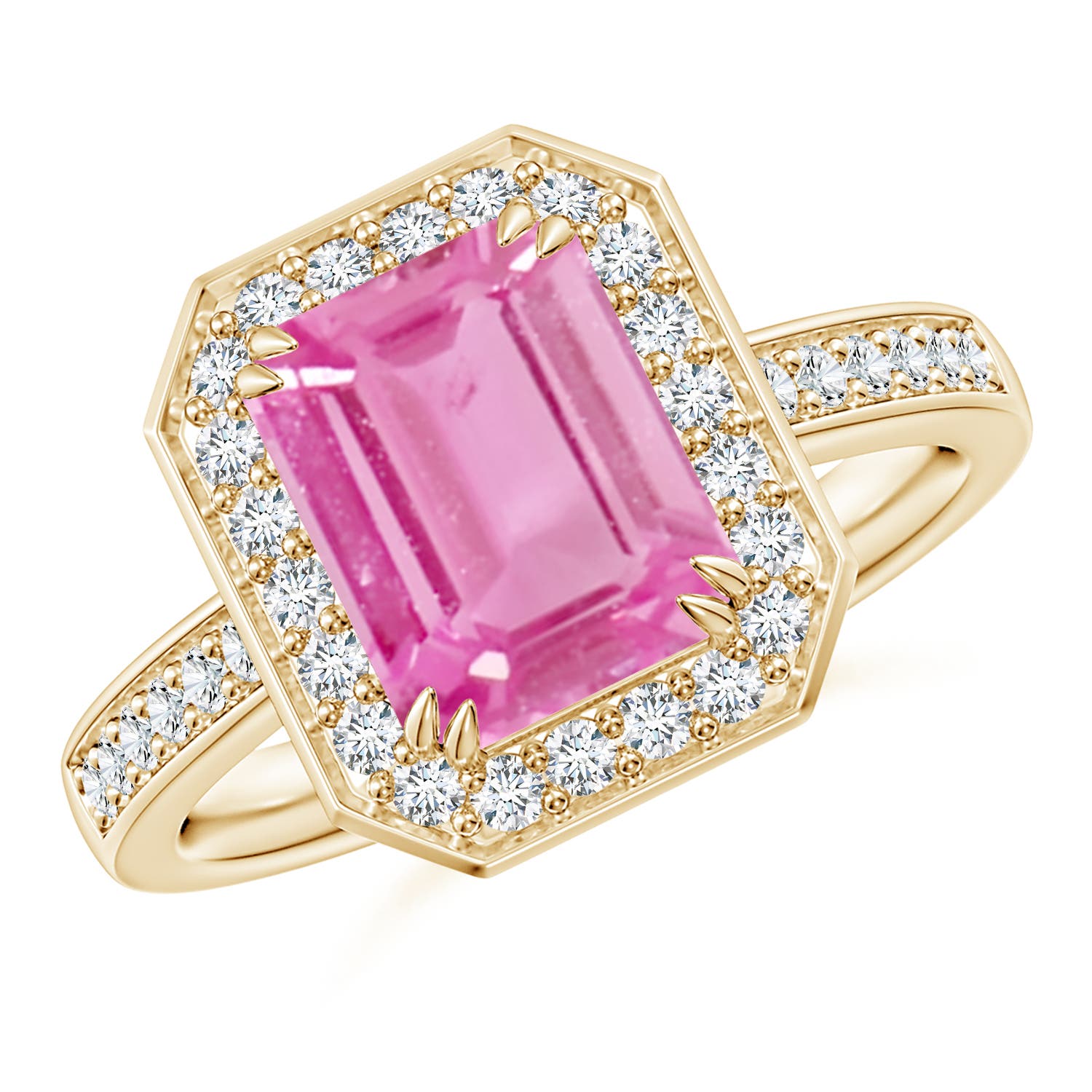 AA - Pink Sapphire / 2.37 CT / 14 KT Yellow Gold