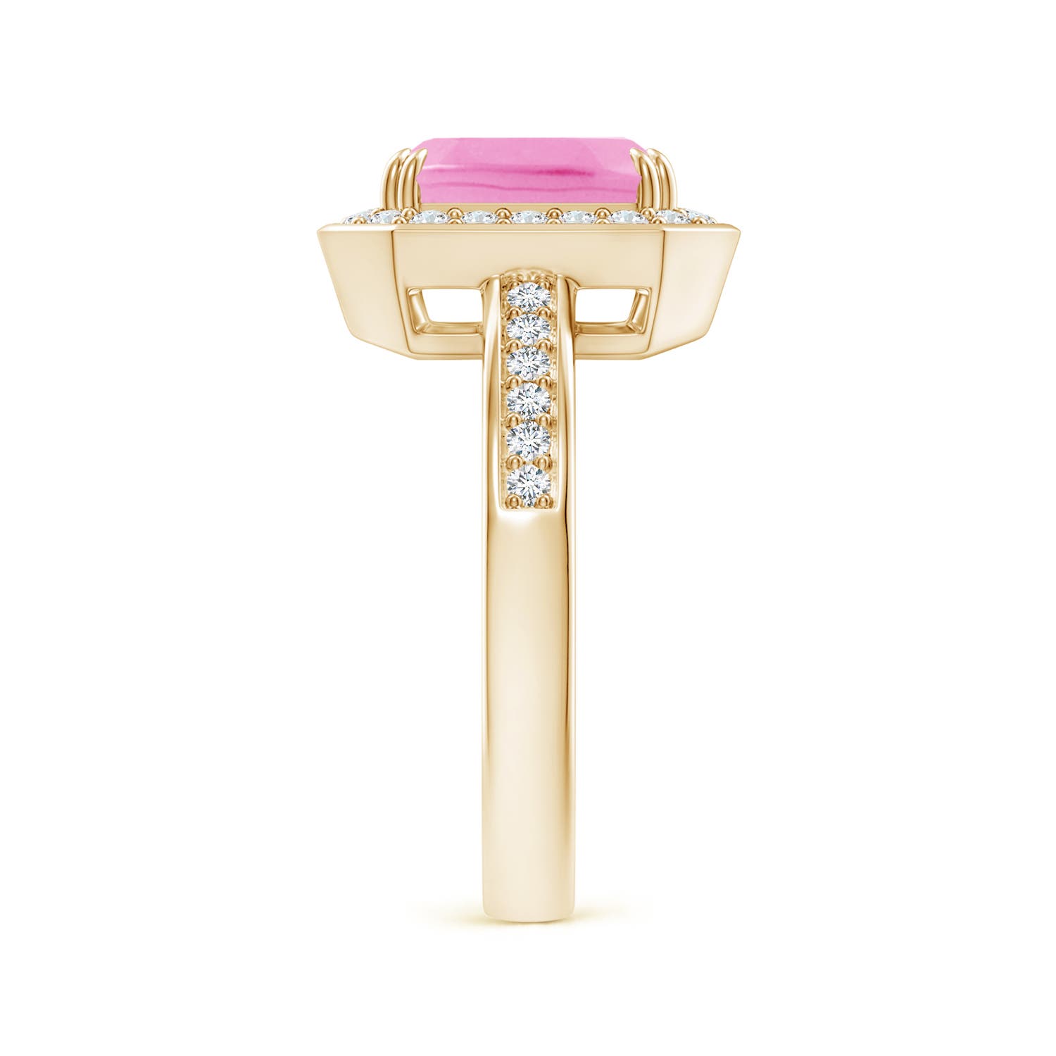 AA - Pink Sapphire / 2.37 CT / 14 KT Yellow Gold