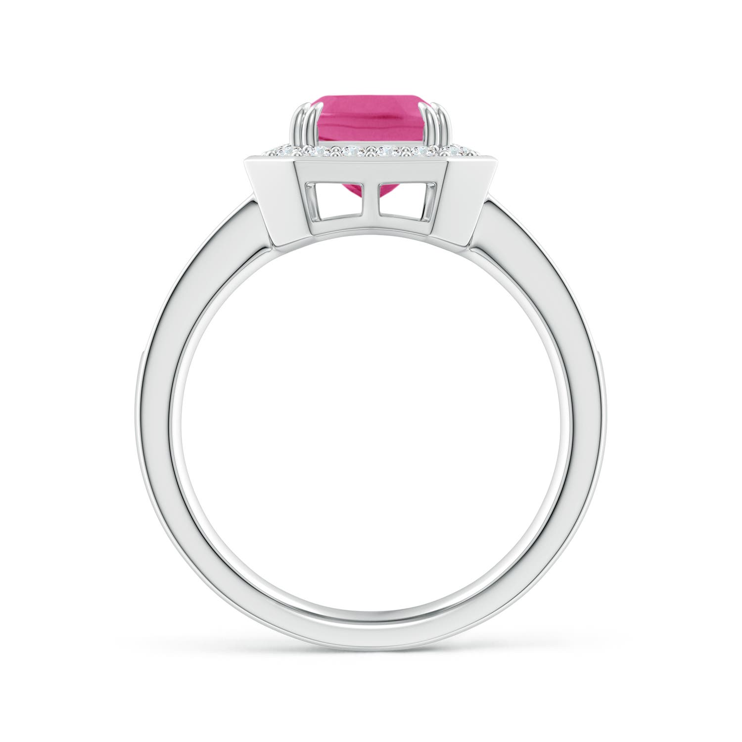 AAA - Pink Sapphire / 2.37 CT / 14 KT White Gold