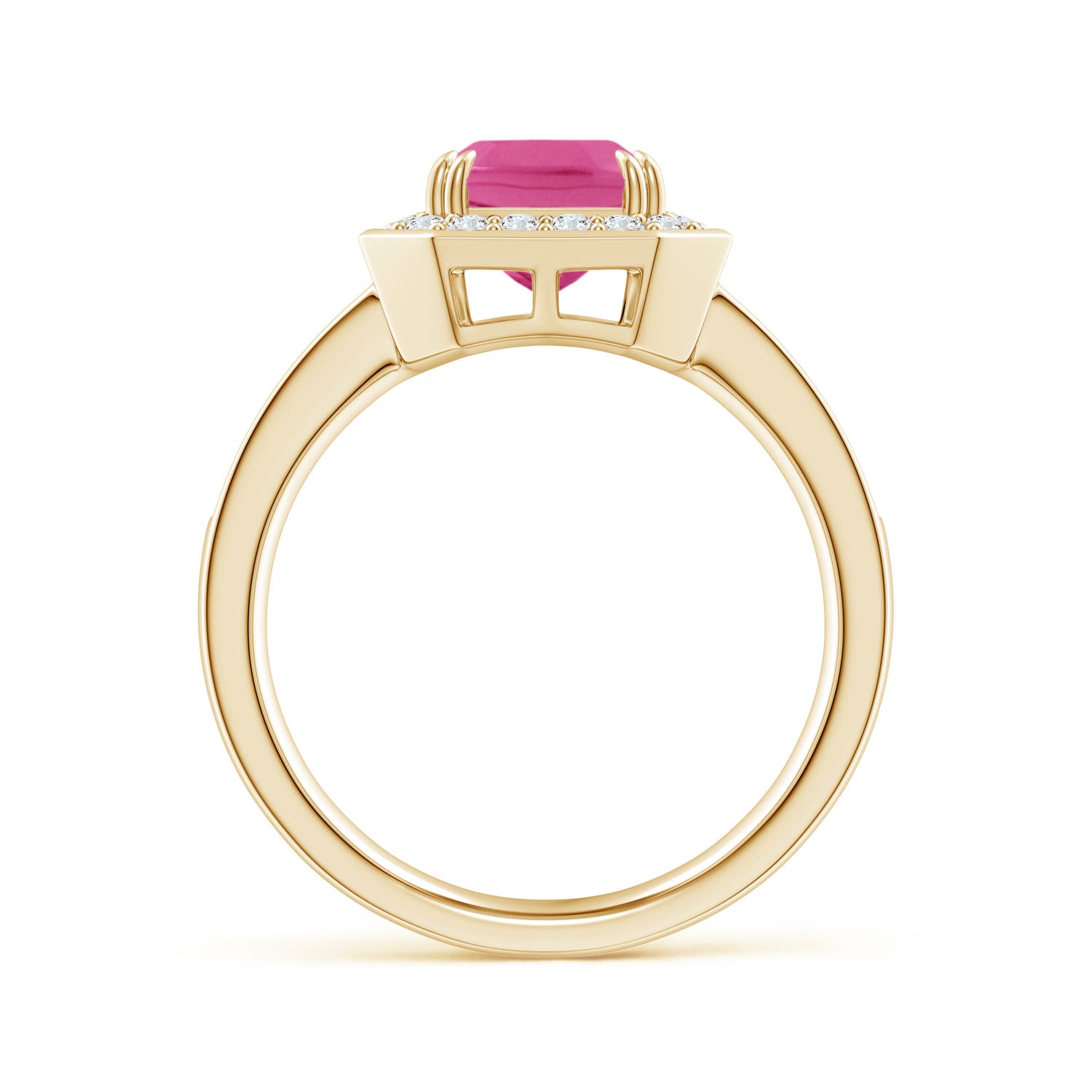 AAA - Pink Sapphire / 2.37 CT / 14 KT Yellow Gold