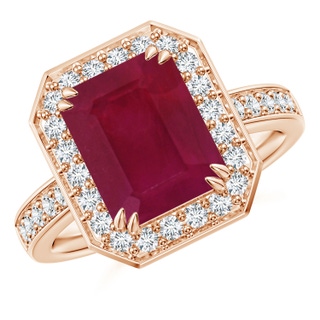Emerald Cut A Ruby