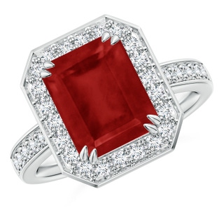 Emerald Cut AA Ruby