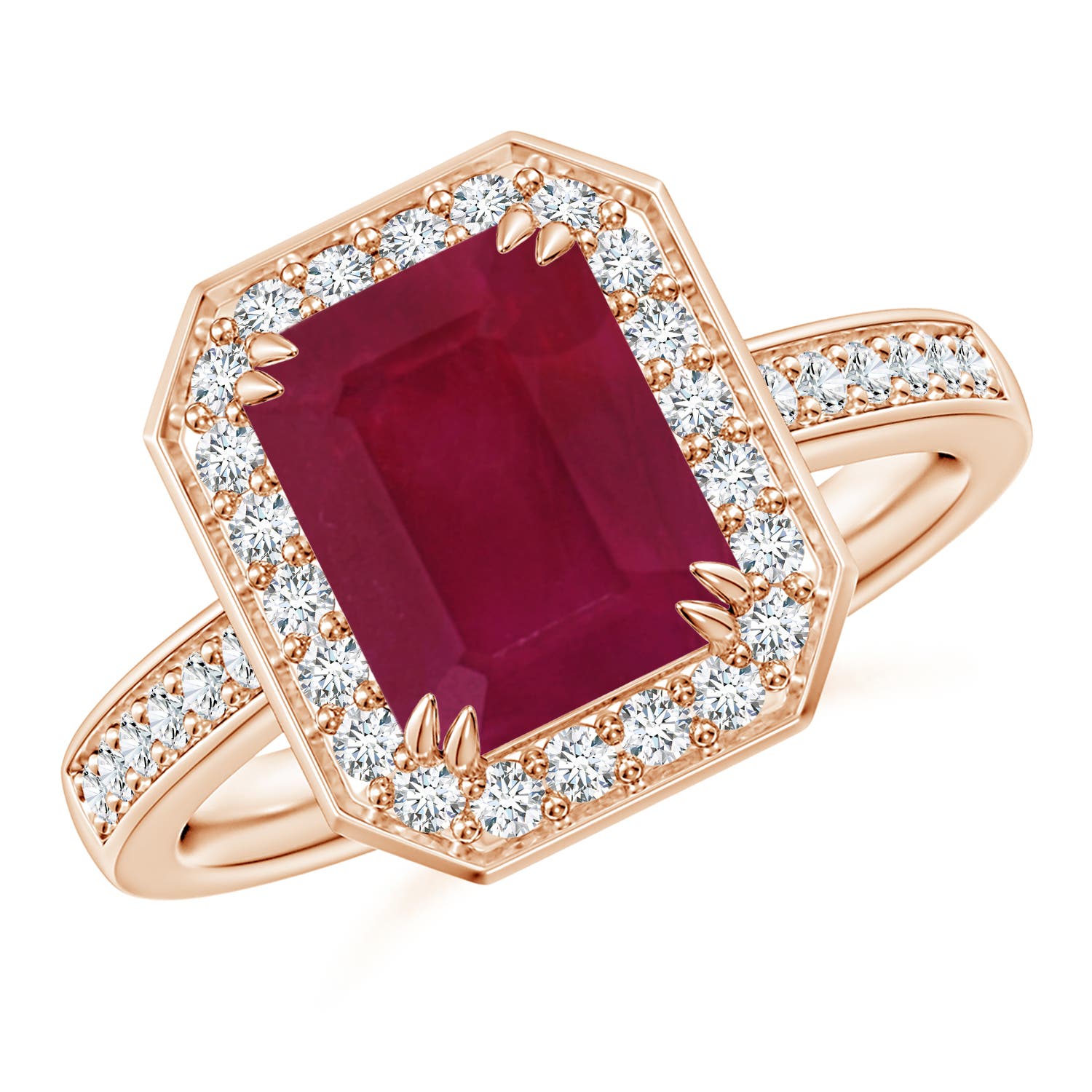 A - Ruby / 3.37 CT / 14 KT Rose Gold