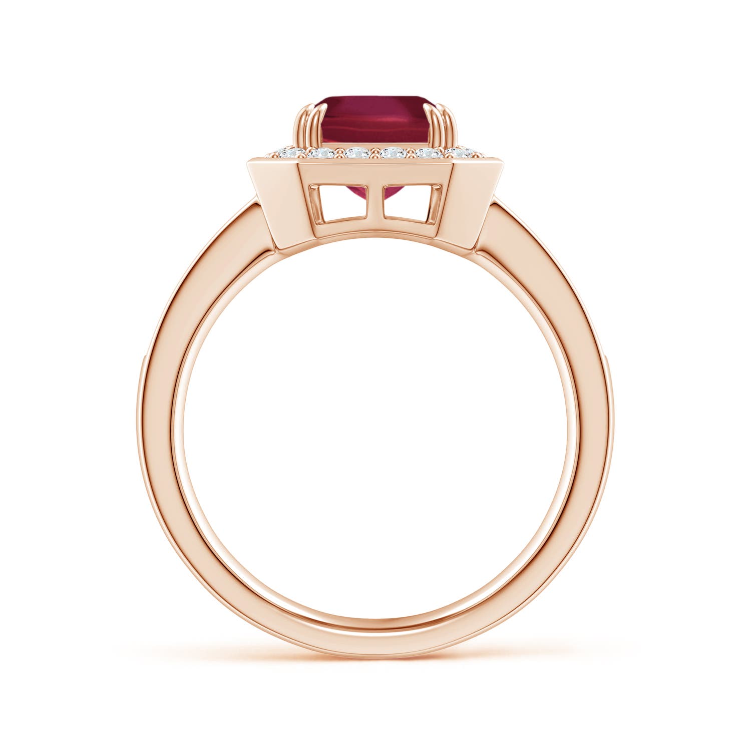 A - Ruby / 3.37 CT / 14 KT Rose Gold