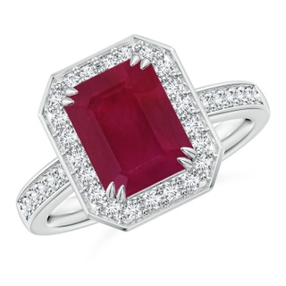 Emerald Cut A Ruby