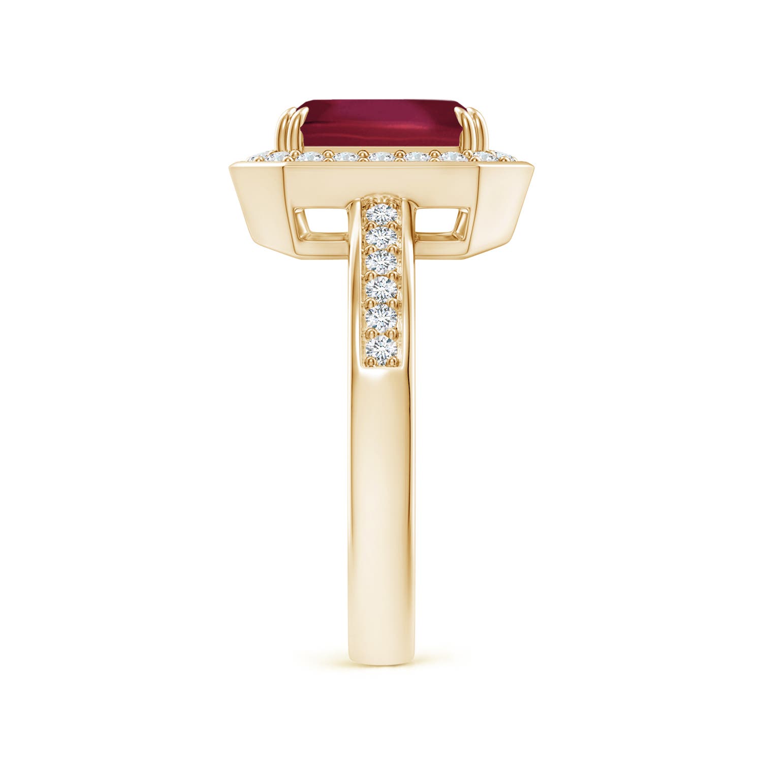 A - Ruby / 3.37 CT / 14 KT Yellow Gold