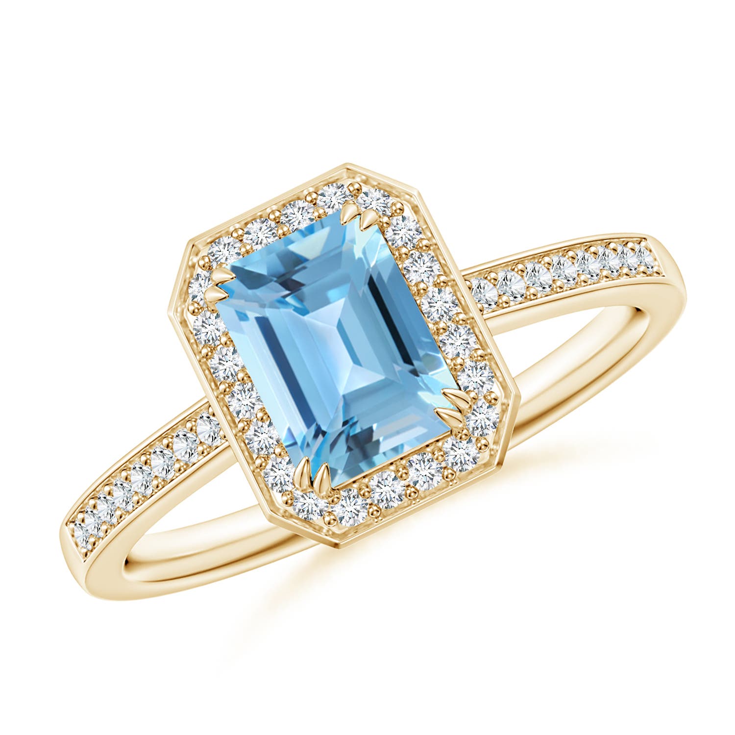 A - Swiss Blue Topaz / 1.39 CT / 14 KT Yellow Gold