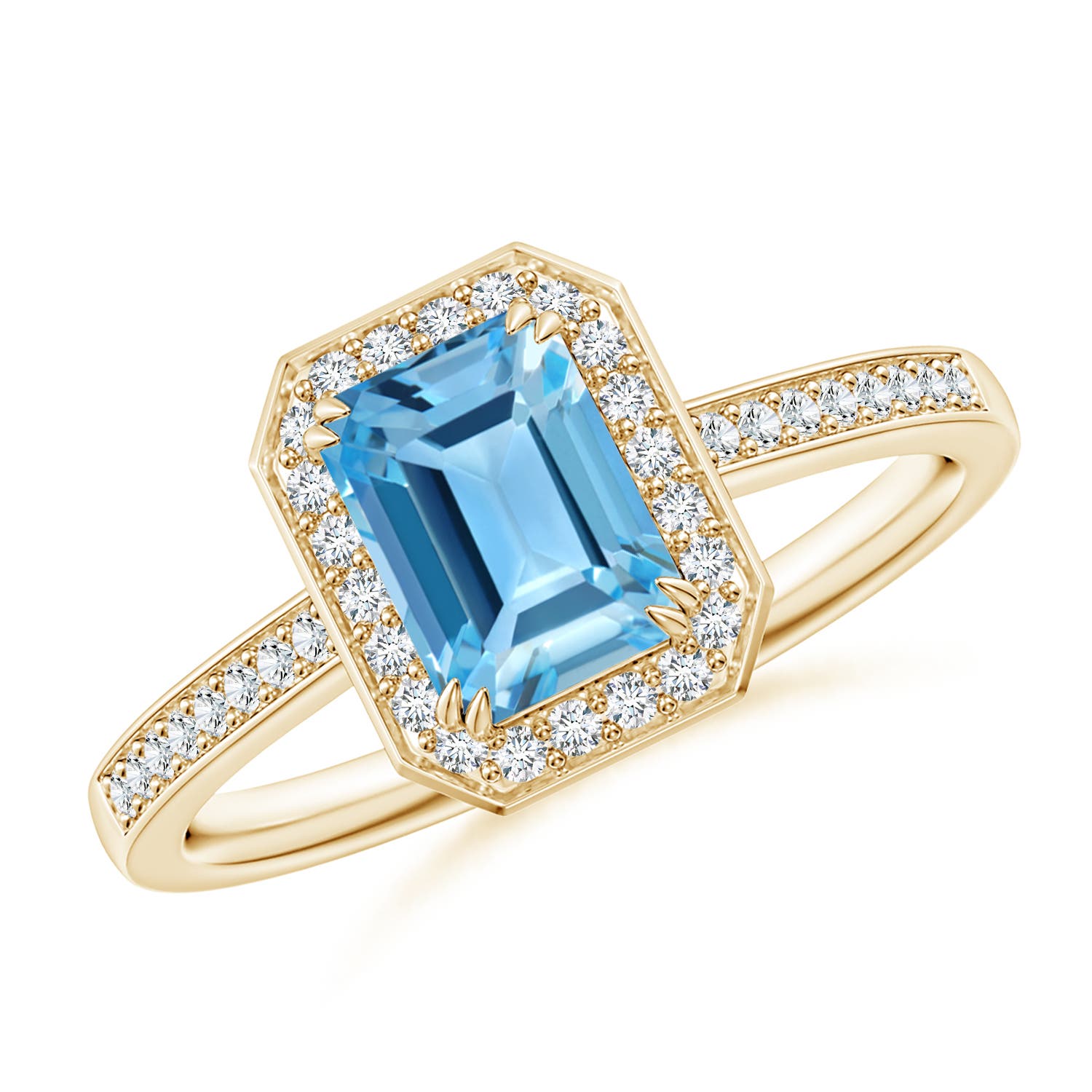 AA - Swiss Blue Topaz / 1.39 CT / 14 KT Yellow Gold