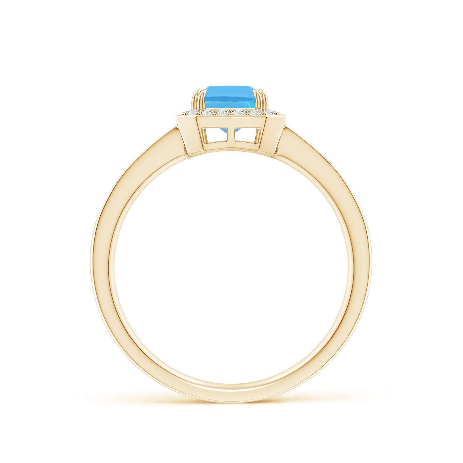 AA - Swiss Blue Topaz / 1.39 CT / 14 KT Yellow Gold