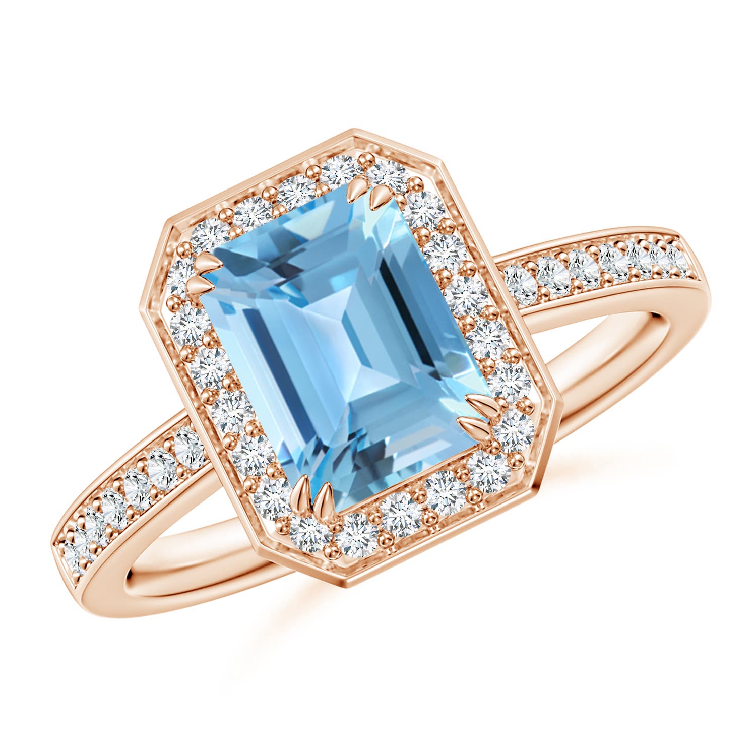 A - Swiss Blue Topaz / 2.24 CT / 14 KT Rose Gold