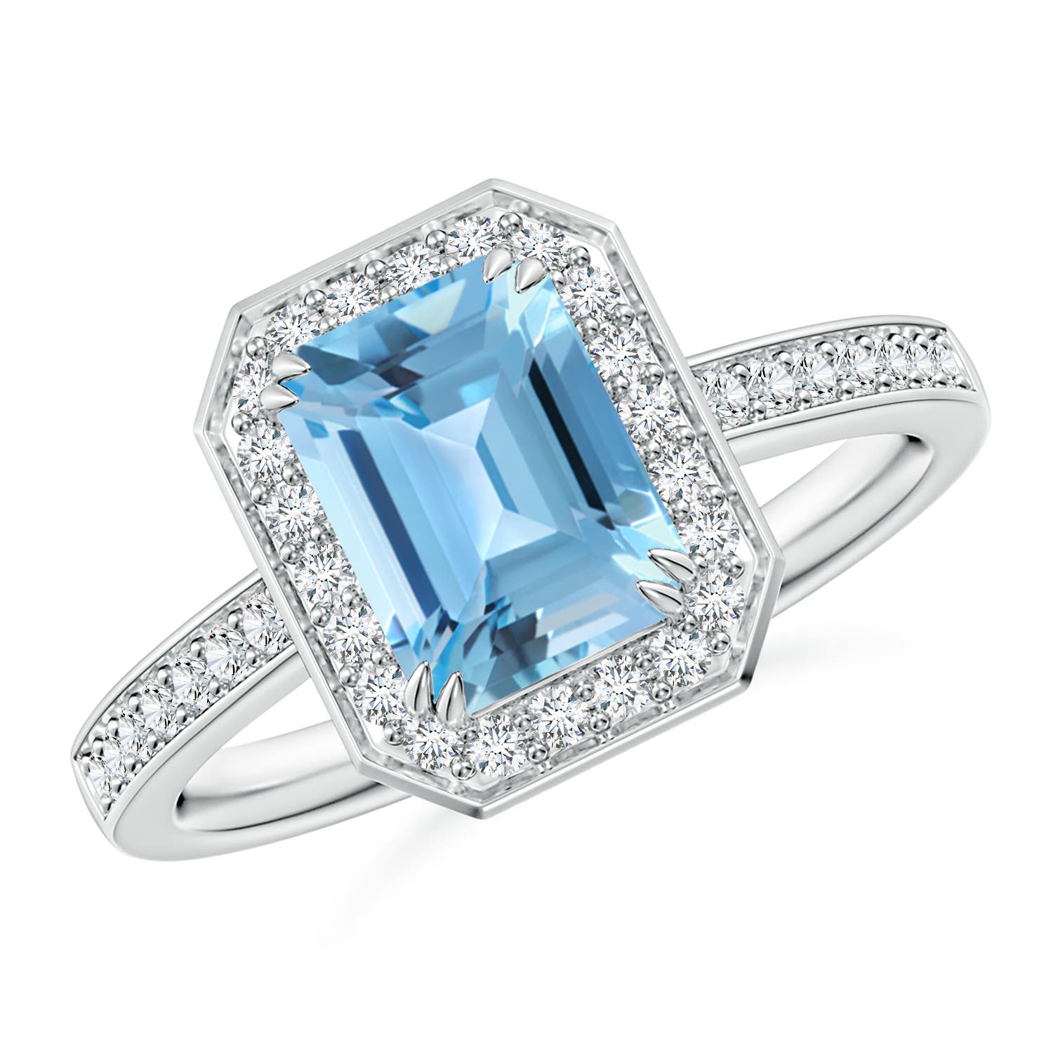 A - Swiss Blue Topaz / 2.24 CT / 14 KT White Gold