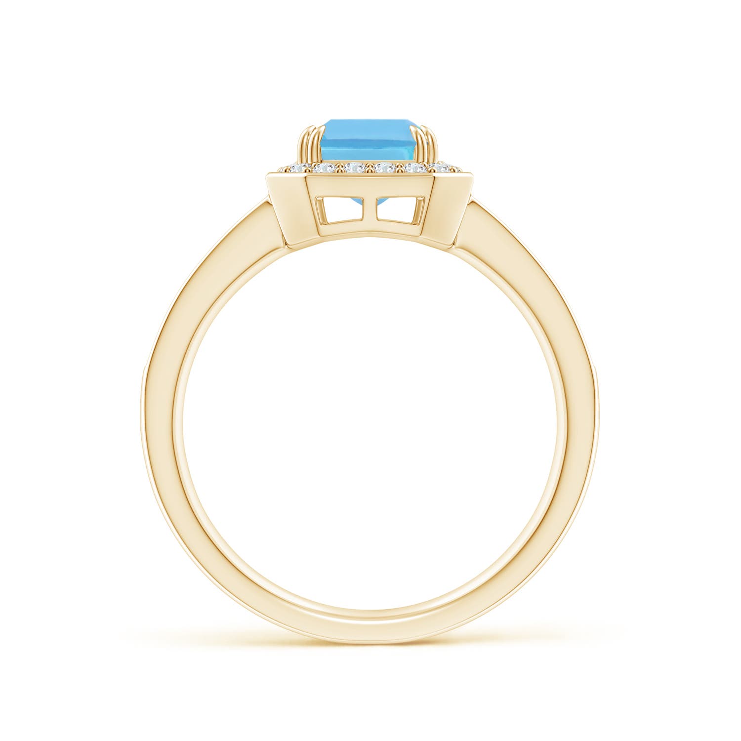 A - Swiss Blue Topaz / 2.24 CT / 14 KT Yellow Gold