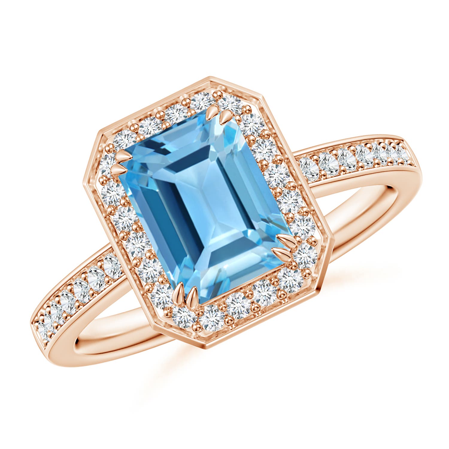 AA - Swiss Blue Topaz / 2.24 CT / 14 KT Rose Gold