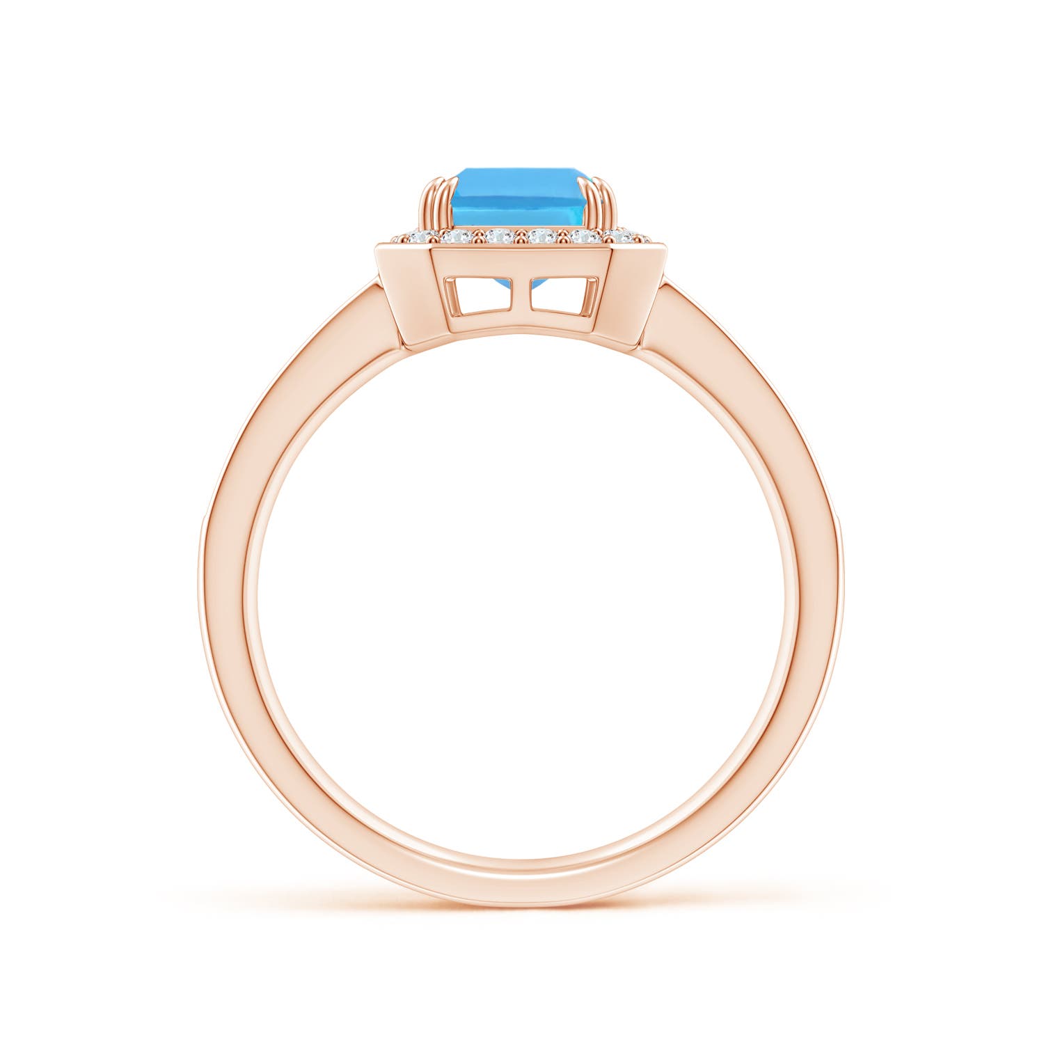 AA - Swiss Blue Topaz / 2.24 CT / 14 KT Rose Gold