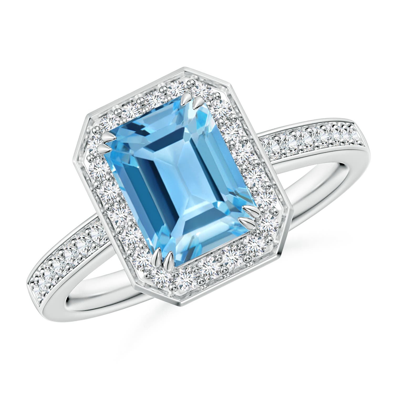 AA - Swiss Blue Topaz / 2.24 CT / 14 KT White Gold