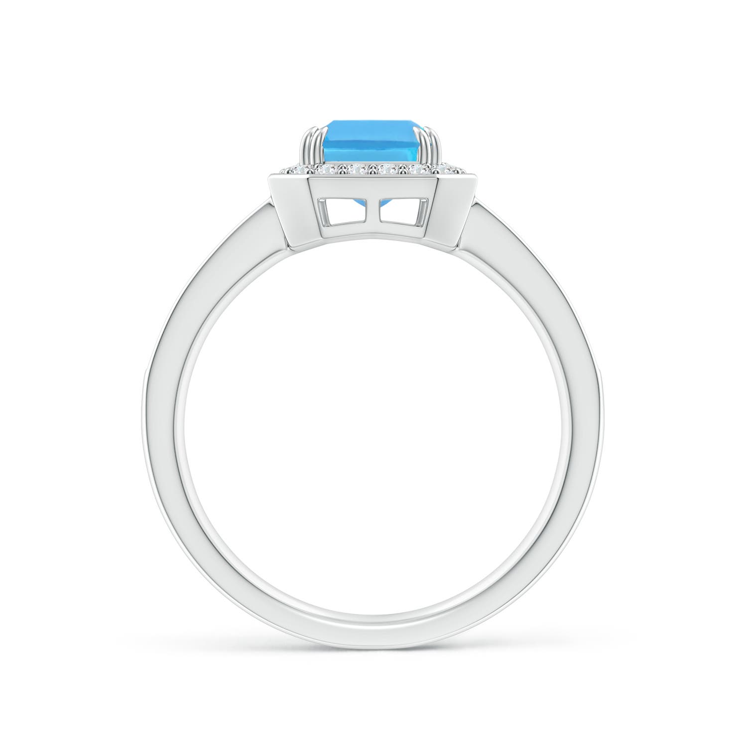 AA - Swiss Blue Topaz / 2.24 CT / 14 KT White Gold