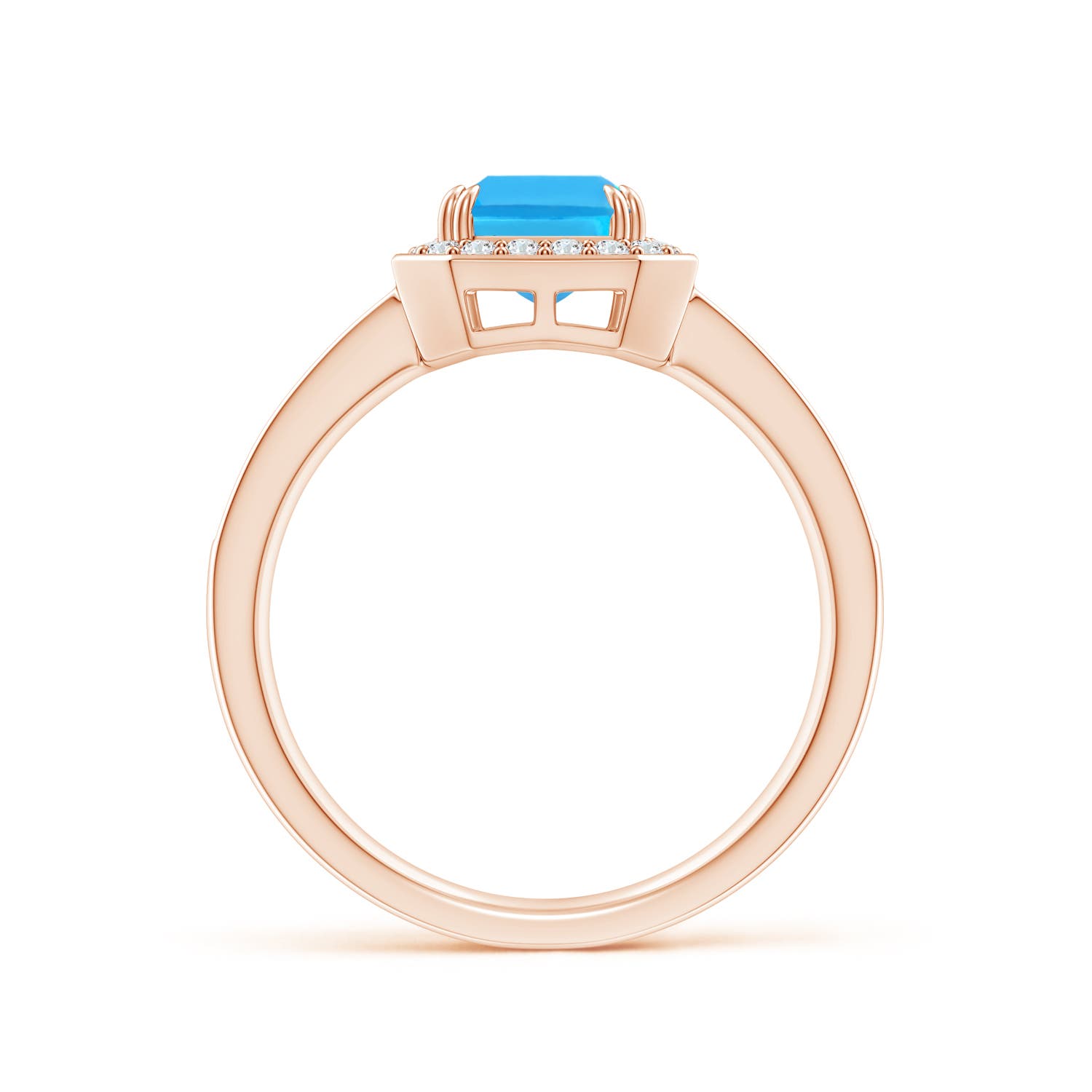 AAA - Swiss Blue Topaz / 2.24 CT / 14 KT Rose Gold