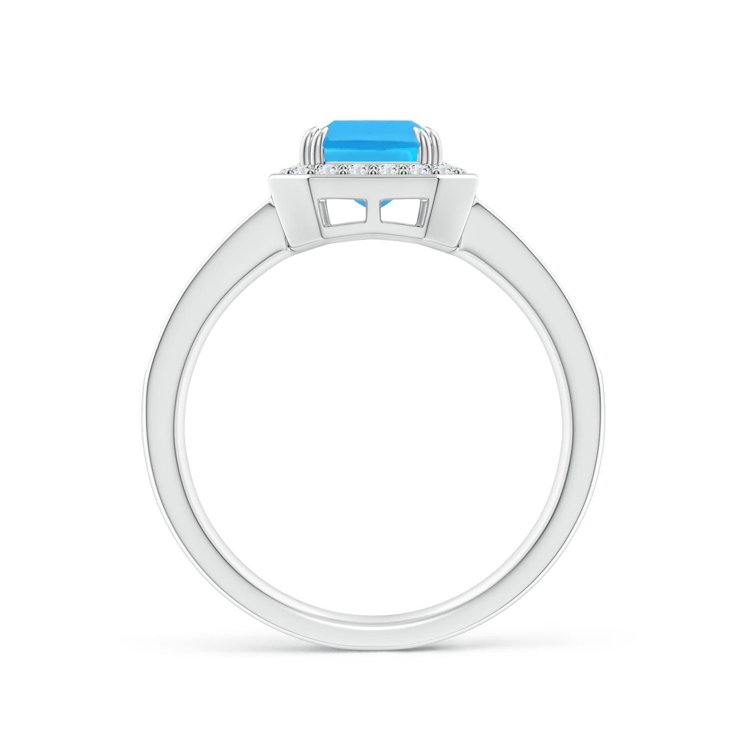 AAA - Swiss Blue Topaz / 2.24 CT / 14 KT White Gold