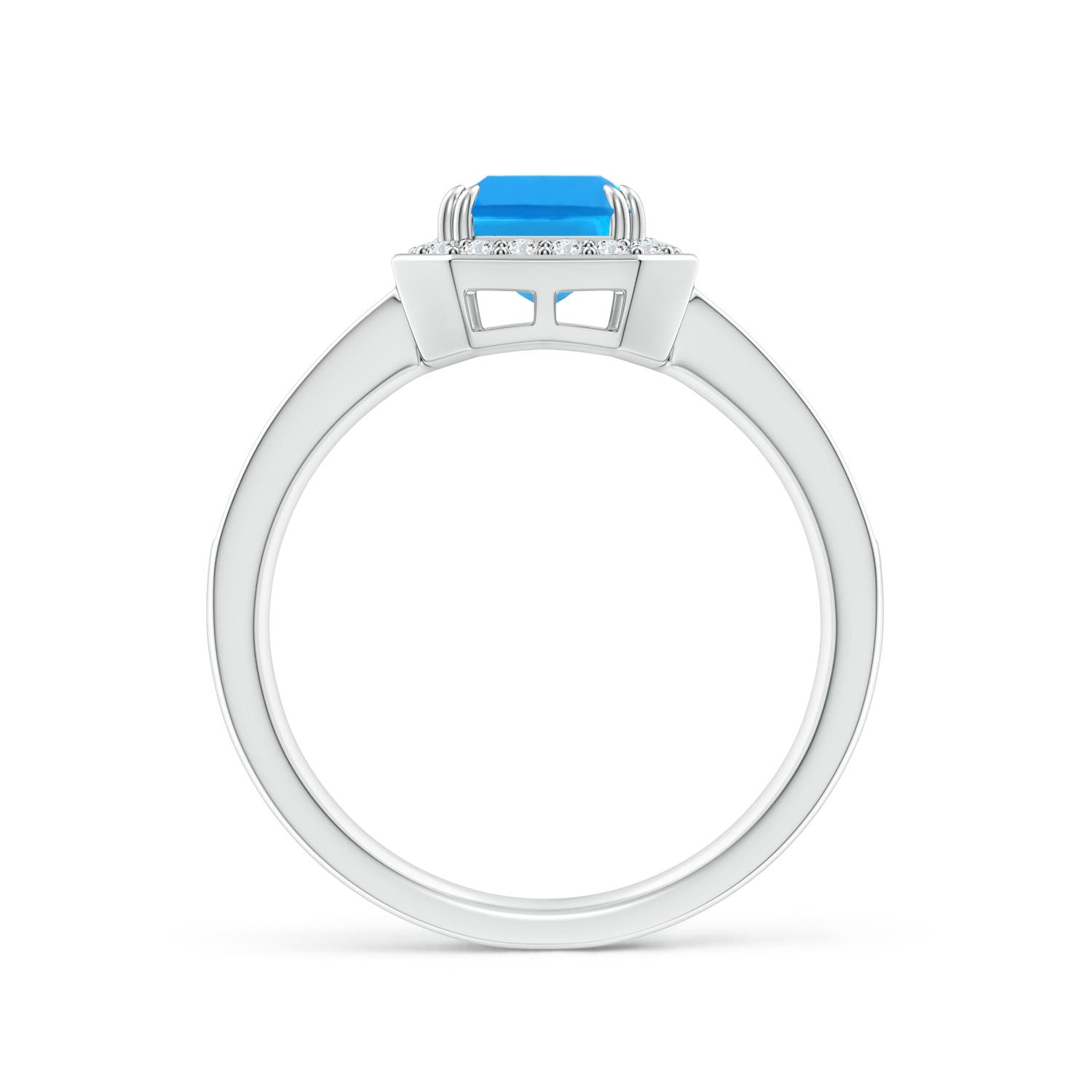 AAAA - Swiss Blue Topaz / 2.24 CT / 14 KT White Gold