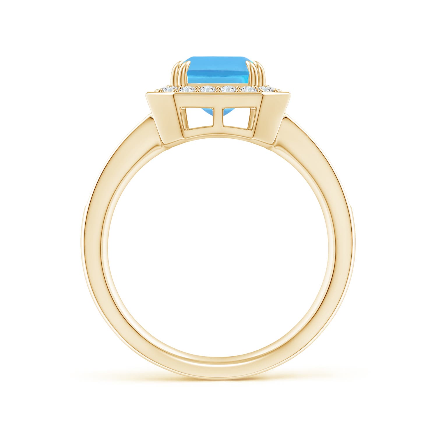 AA - Swiss Blue Topaz / 3.12 CT / 14 KT Yellow Gold