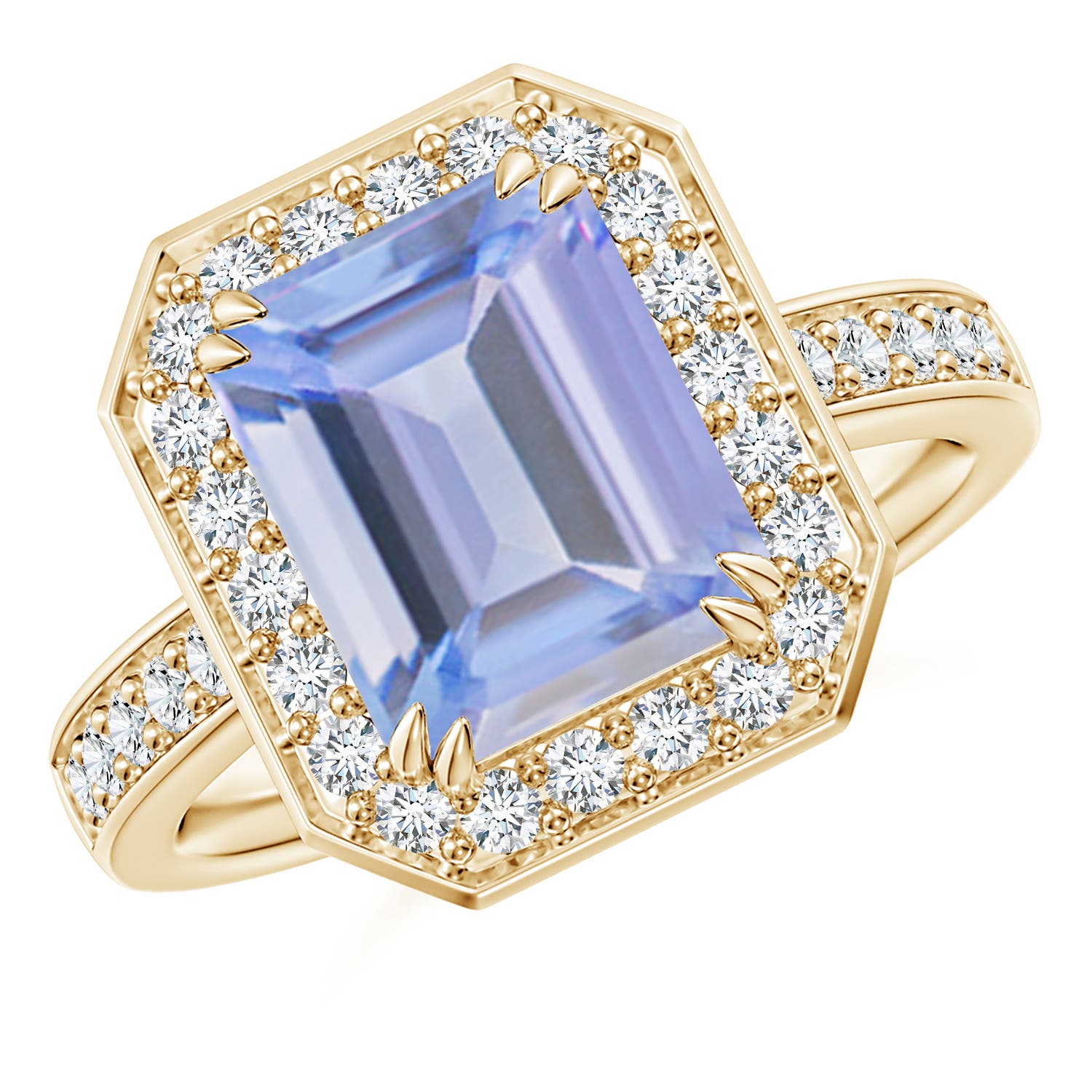 A - Tanzanite / 3.6 CT / 14 KT Yellow Gold